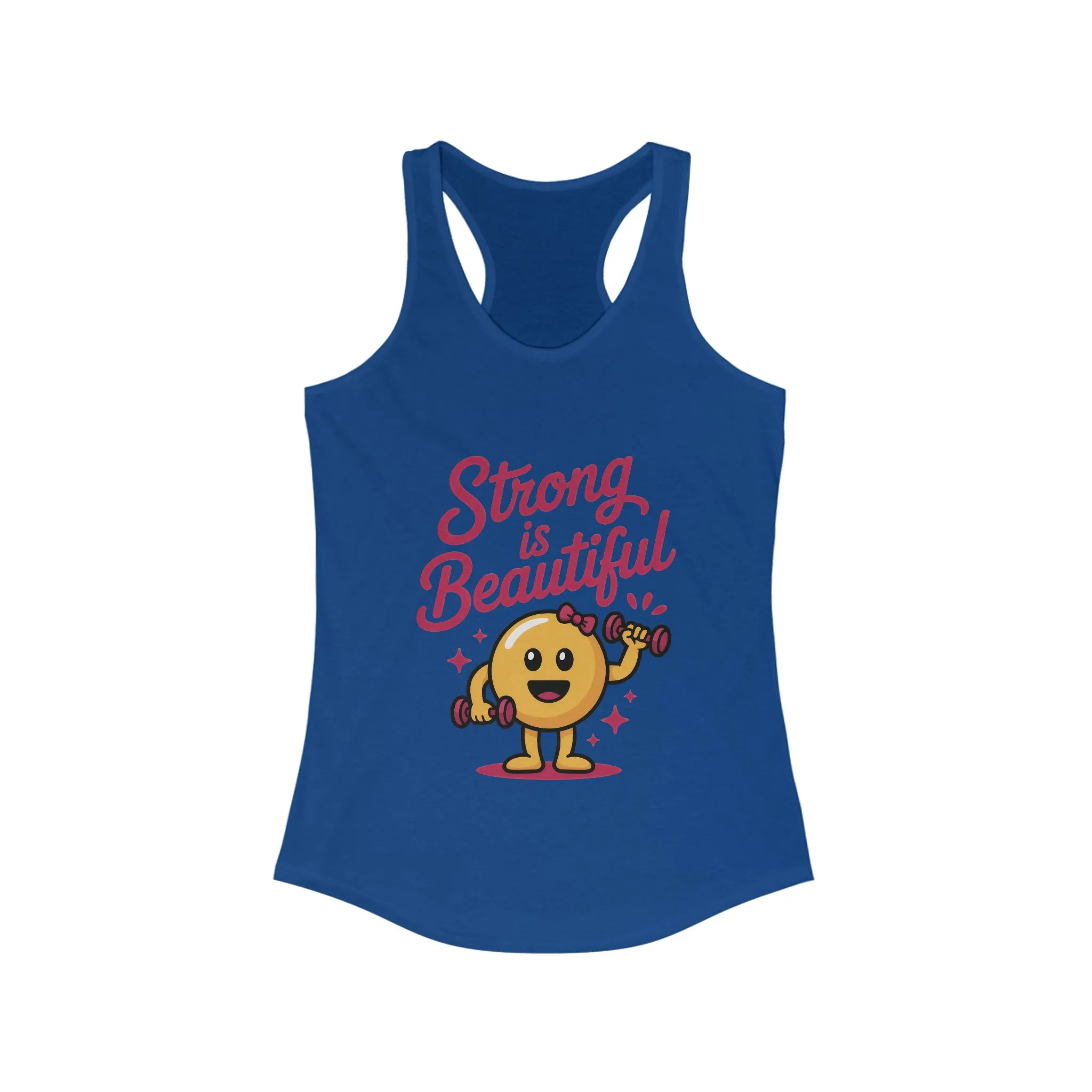Strong is Beautiful Womens Tank Top, Cute Fitness and Gym Motivation Shirt, Workout Shirt, Exercise Top, Gift for Her