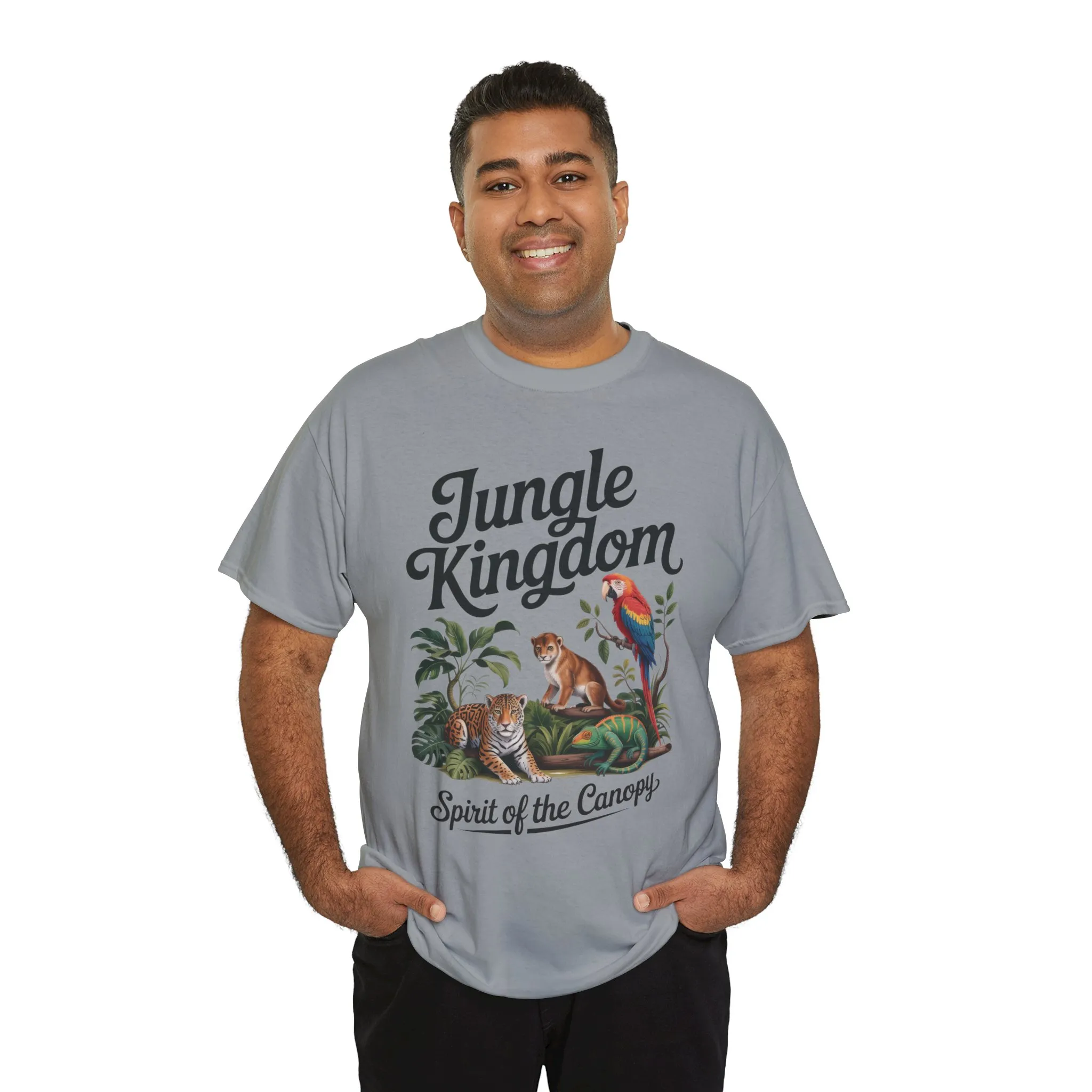 Mens Jungle Kingdom Tee - Nature Lover T-Shirt, Animal Graphic Tee, Eco-Friendly Gift, Summer Fashion, Adventure Outfit - Image 35