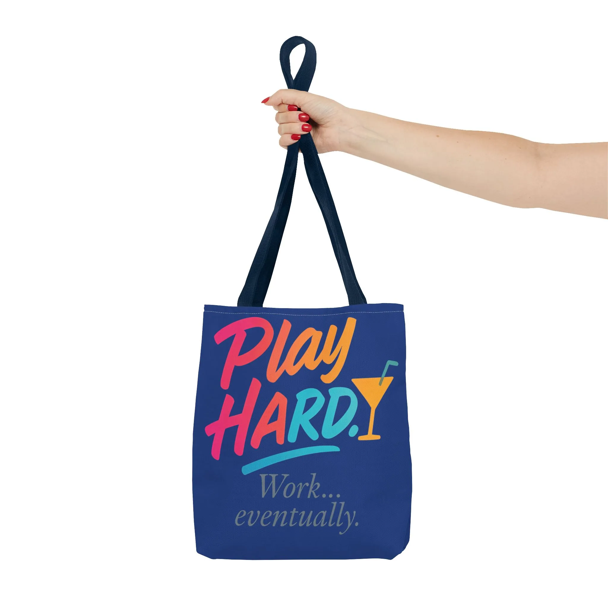 Play Hard Tote Bag - Fun, Stylish, Tote for Work & Play, Summer, Gift, Beach Bag, Everyday Carry, Beach Weekender Bag, large canvas bag - Image 9