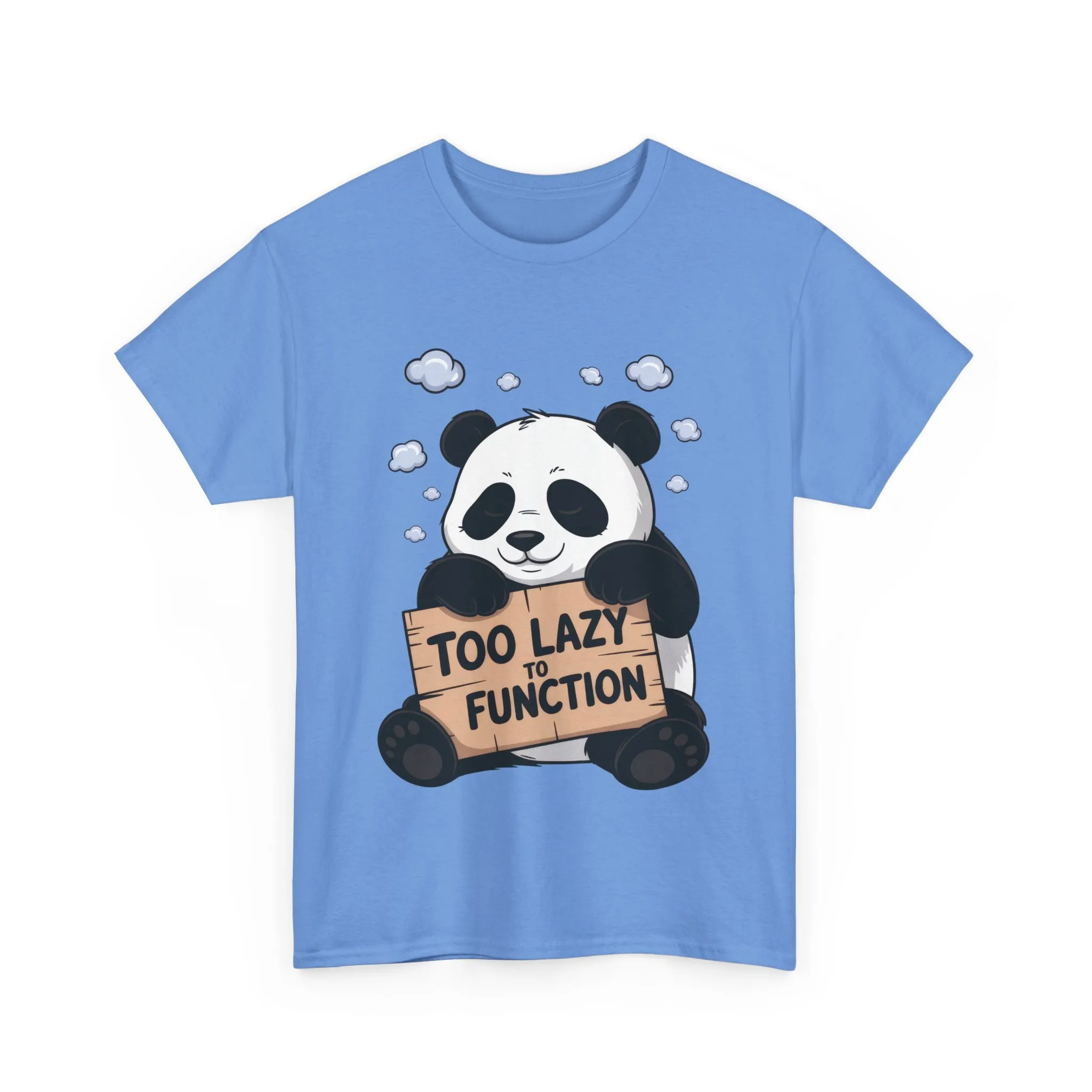 Too Lazy to Function Panda Tee, Unisex Cotton T-Shirt, Funny Shirt, Casual Wear, Gift for Sloth Lovers, Relaxed Vibe - Image 16