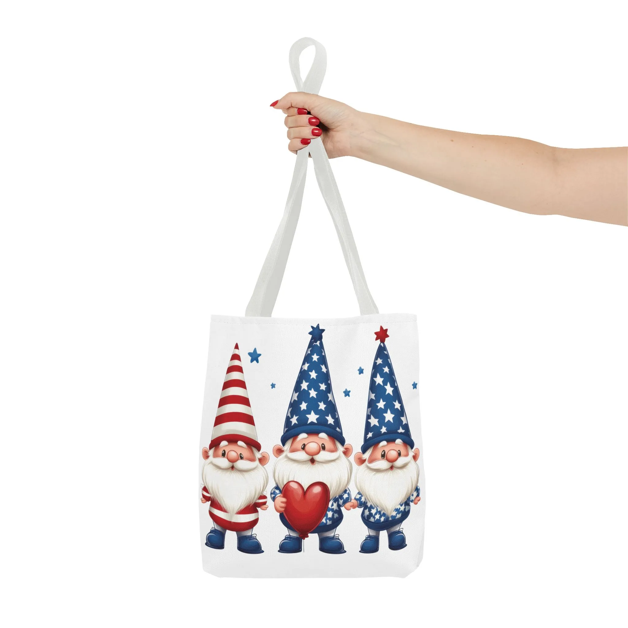 Patriotic Gnome Tote Bag, Stars and Stripes Reusable Grocery Bag, Cute Gnome Summer Bag, Holiday Gift Tote, Eco-Friendly Shopping Bag - Image 19