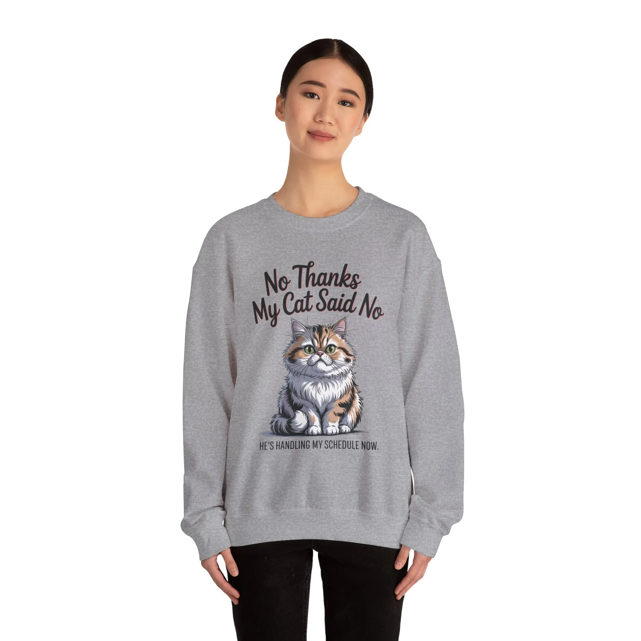 Funny Cat Crewneck Sweatshirt - Ideal Gift for Cat Lovers, Cozy Animal Sweater, Novelty Pet Lover Gift, Cute Cat-Themed Apparel, [...] - Image 11