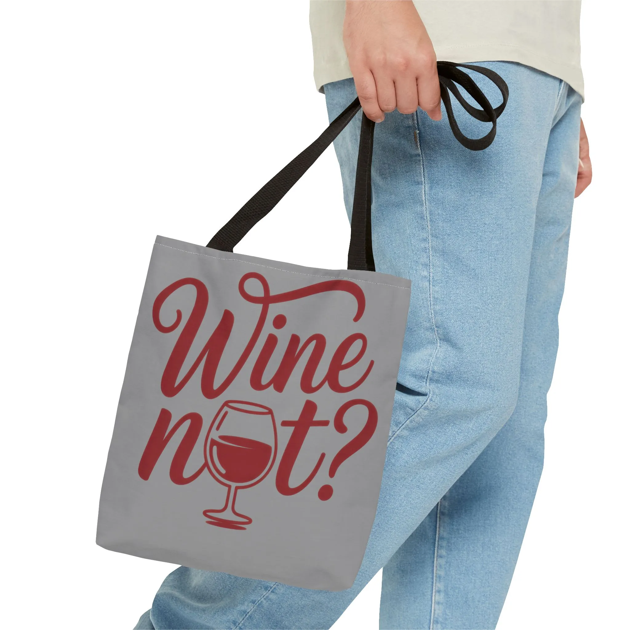 Wine Not? Tote Bag - Fun Wine Lover's Accessory for Parties, Gift for Wine Enthusiasts, Perfect for Grocery or Beach Outings, AOP Design - Image 23