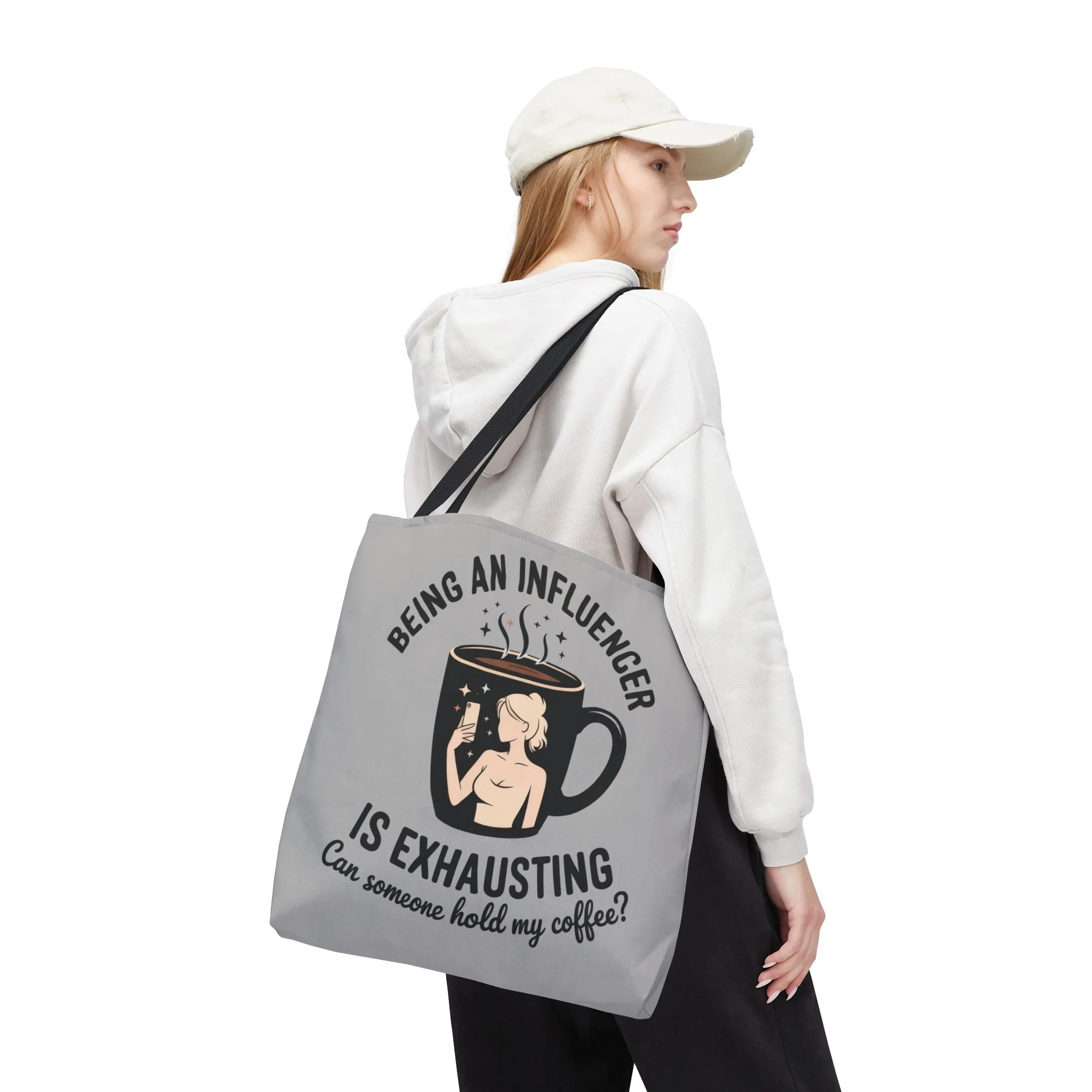 Influencer Tote Bag - Perfect for Coffee Lovers, Unique Gift for Birthdays, Weekend Outings, Stylish & Functional Accessory, Perfect [...] - Image 5