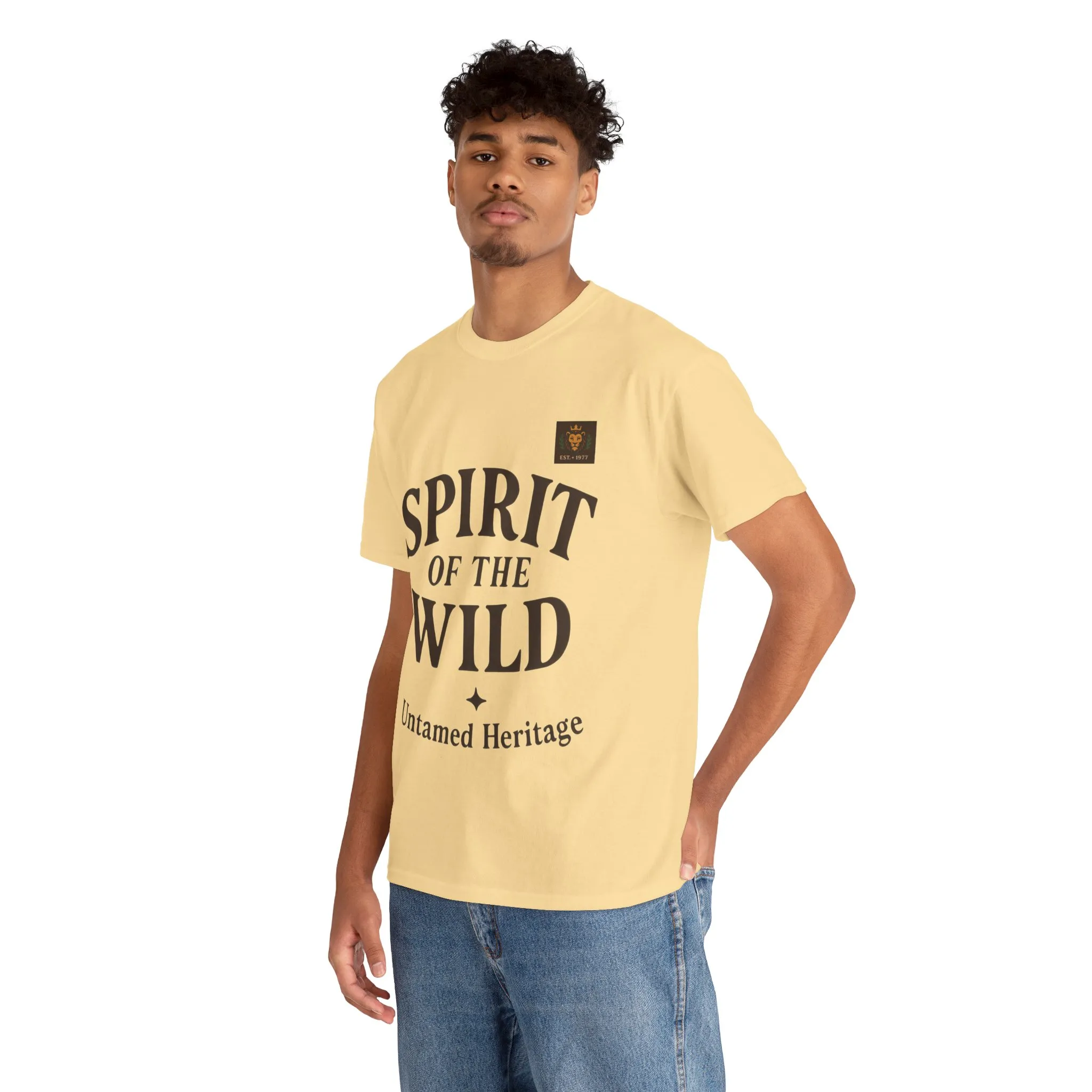 Spirit of the Wild Mens Heavy Cotton Tee, Nature Lover Gift, Outdoor Adventure Shirt, Unisex Tee, Casual Wear, Unique Graphic Apparel - Image 40