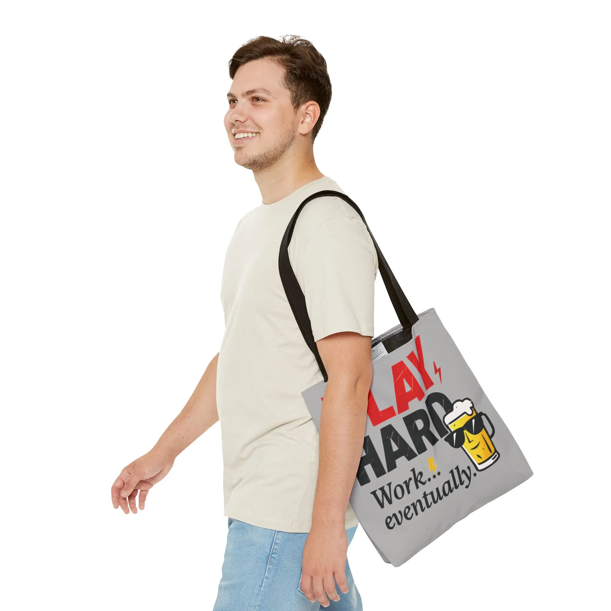 Play Hard Tote Bag - Fun, Stylish, Tote for Work & Play, Summer, Gift, Beach Bag, Everyday Carry, Beach Weekender Bag, large canvas bag - Image 13