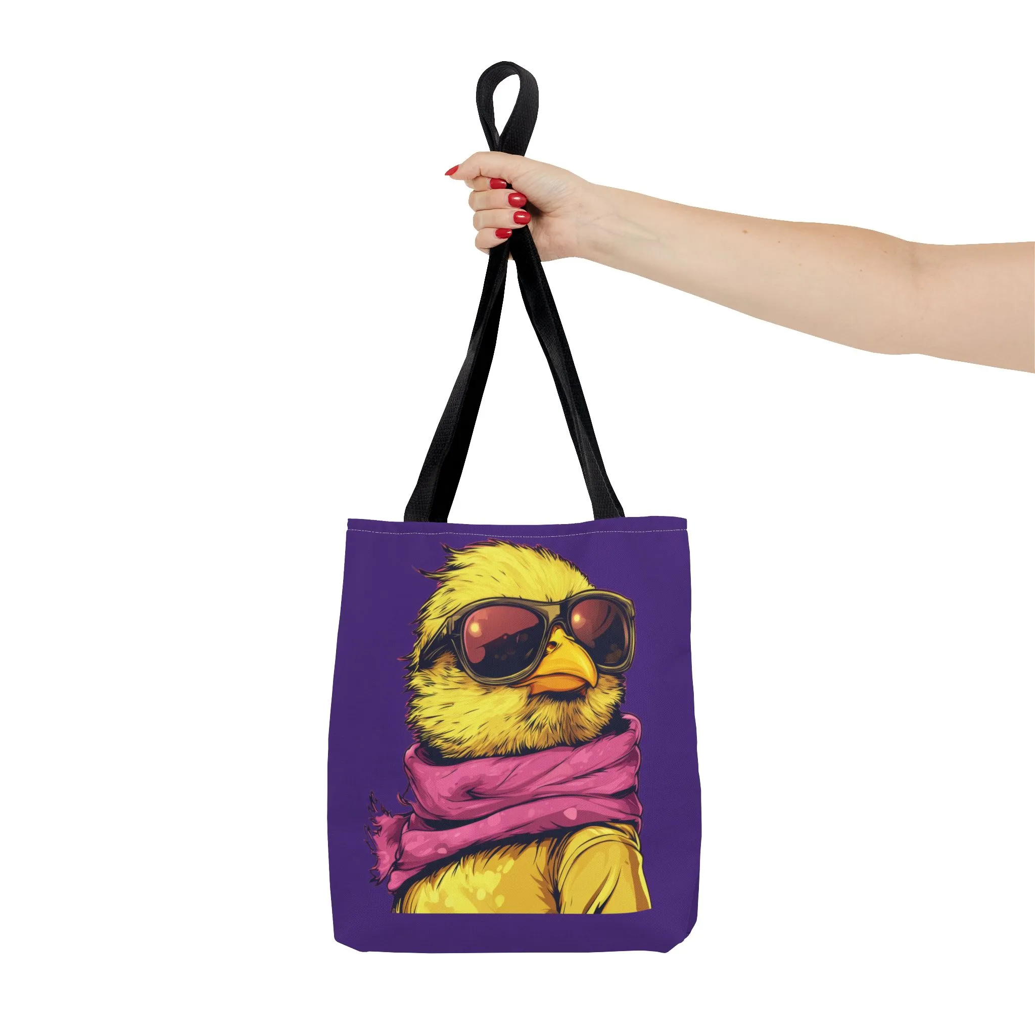 Chic Bird Tote Bag, Trendy Shopping Tote, Eco-friendly Bag, Gift for Animal Lovers, Summer Accessory, Beach Weekender Bag, Large Canvas Bag - Image 9