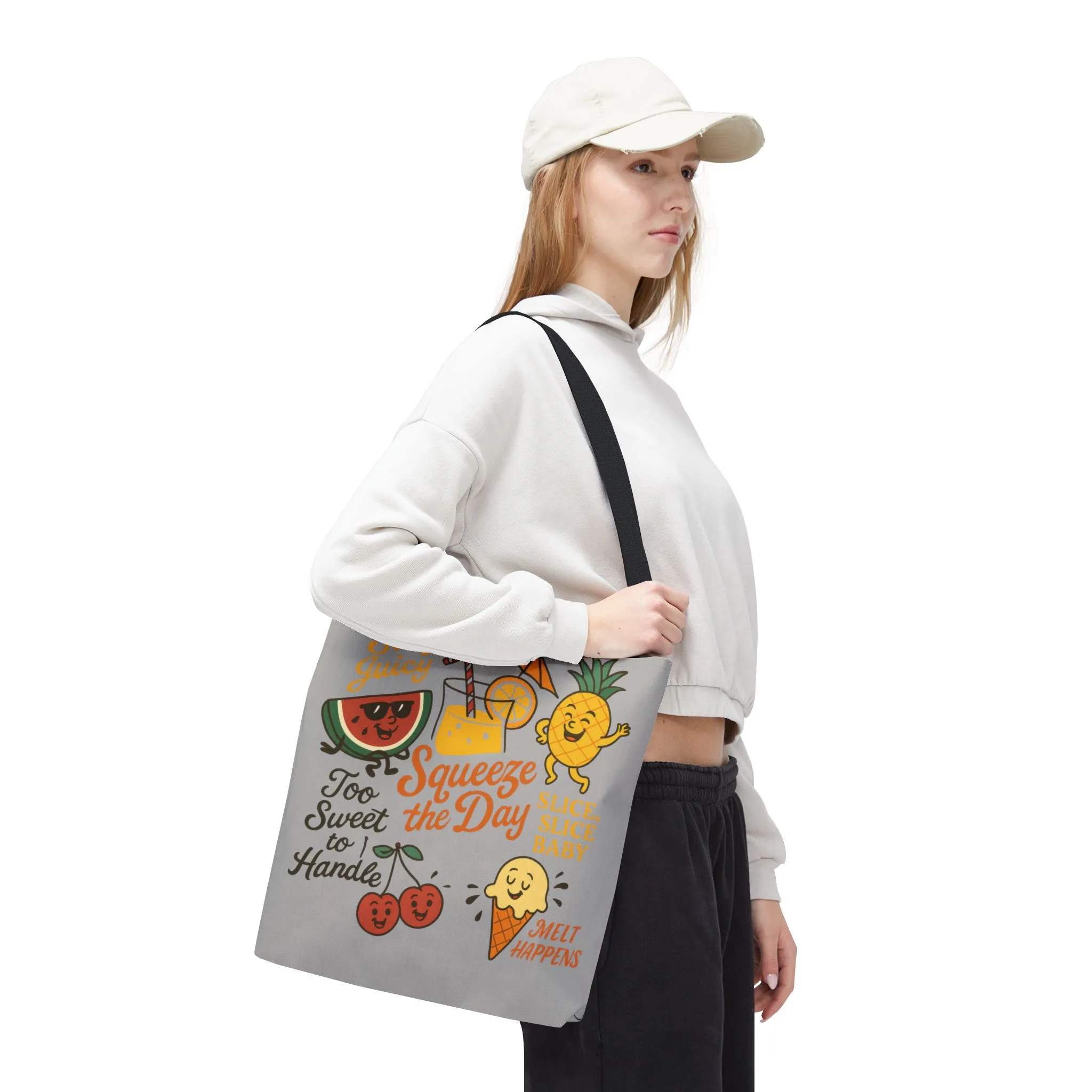Juicy Summer Tote Bag, Fun Beach Carryall, Perfect for Grocery Shopping, Reusable Market Tote, Cute Gift for Fruit Lovers, Large Tote Bag - Image 45