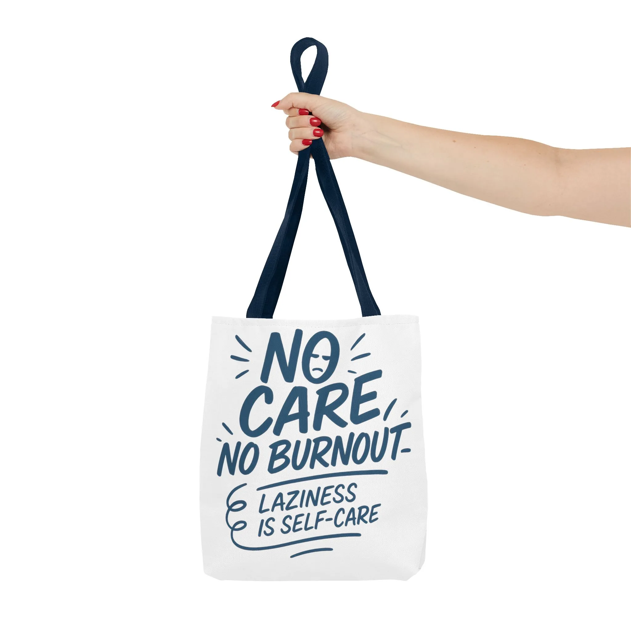 Laziness is Self-Care Funny Quote Bag, Oversized Reusable Canvas Shopping Tote, Sarcastic Self-Care Gift, Weekend Getaway, Everyday Use - Image 16