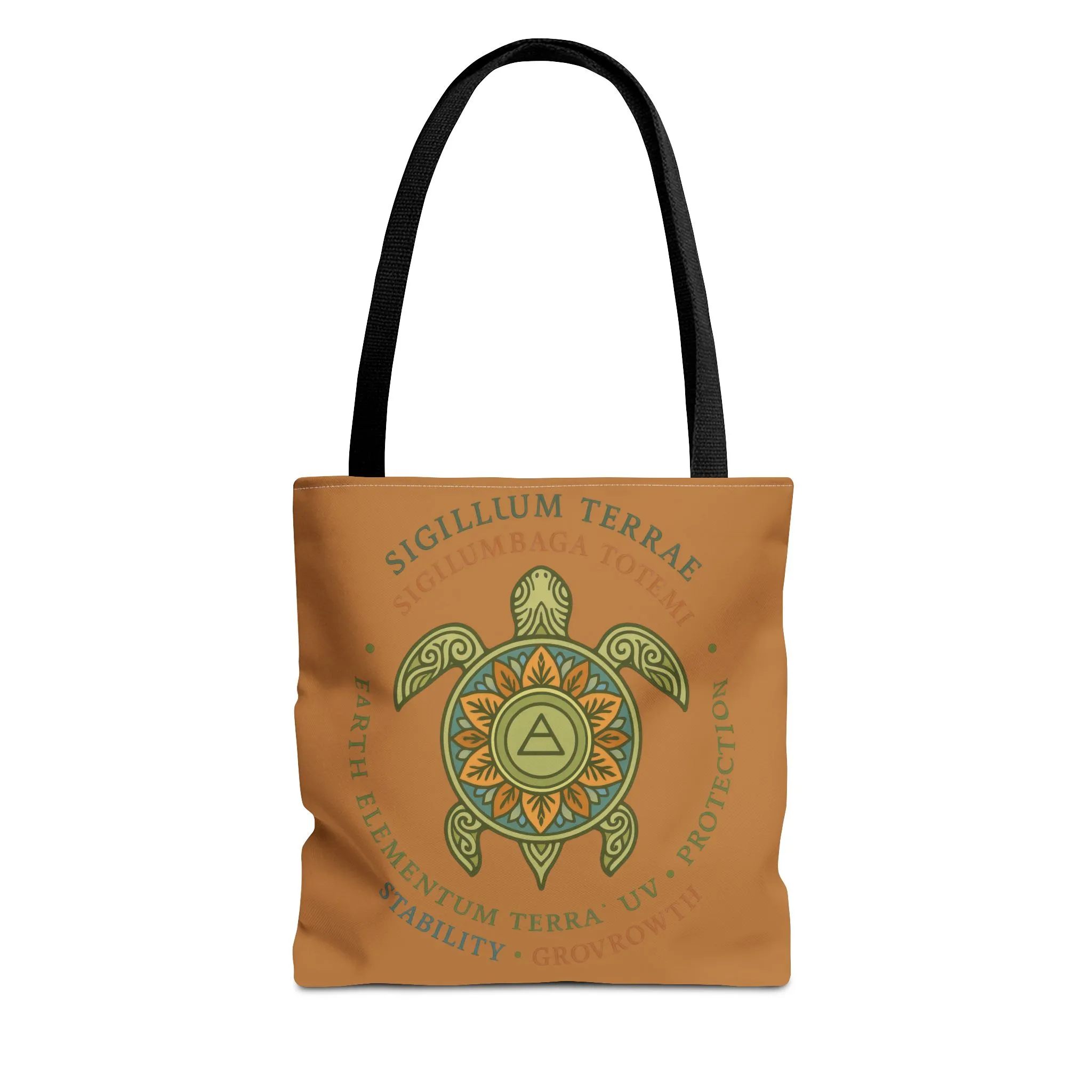 Spiritual Symbol Tote Bag, Eco-Friendly Shopping Bag, Meditation Pouch, Gift for Yogis, Bohemian Style, Sigillum Terrae Design - Image 6