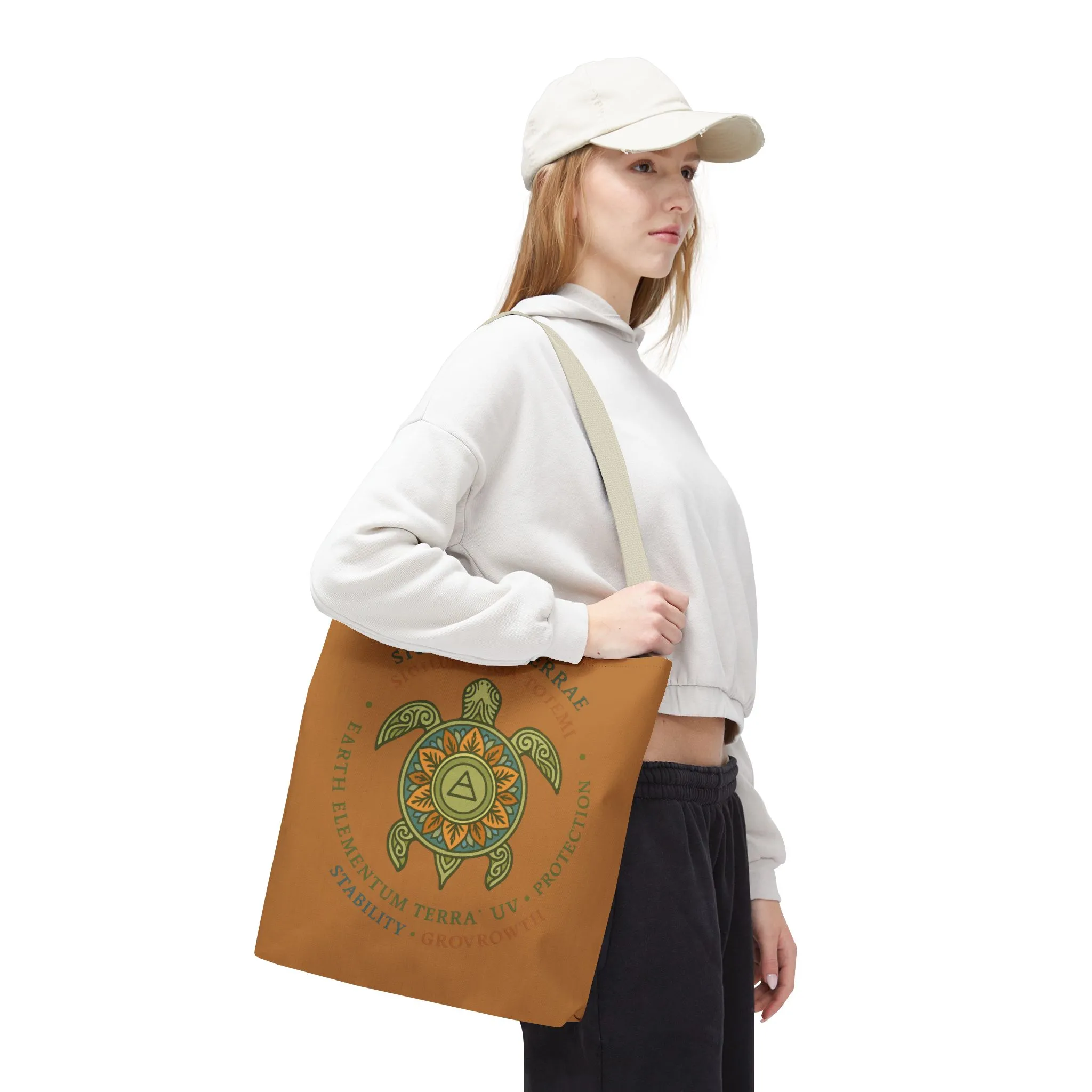 Spiritual Symbol Tote Bag, Eco-Friendly Shopping Bag, Meditation Pouch, Gift for Yogis, Bohemian Style, Sigillum Terrae Design - Image 25