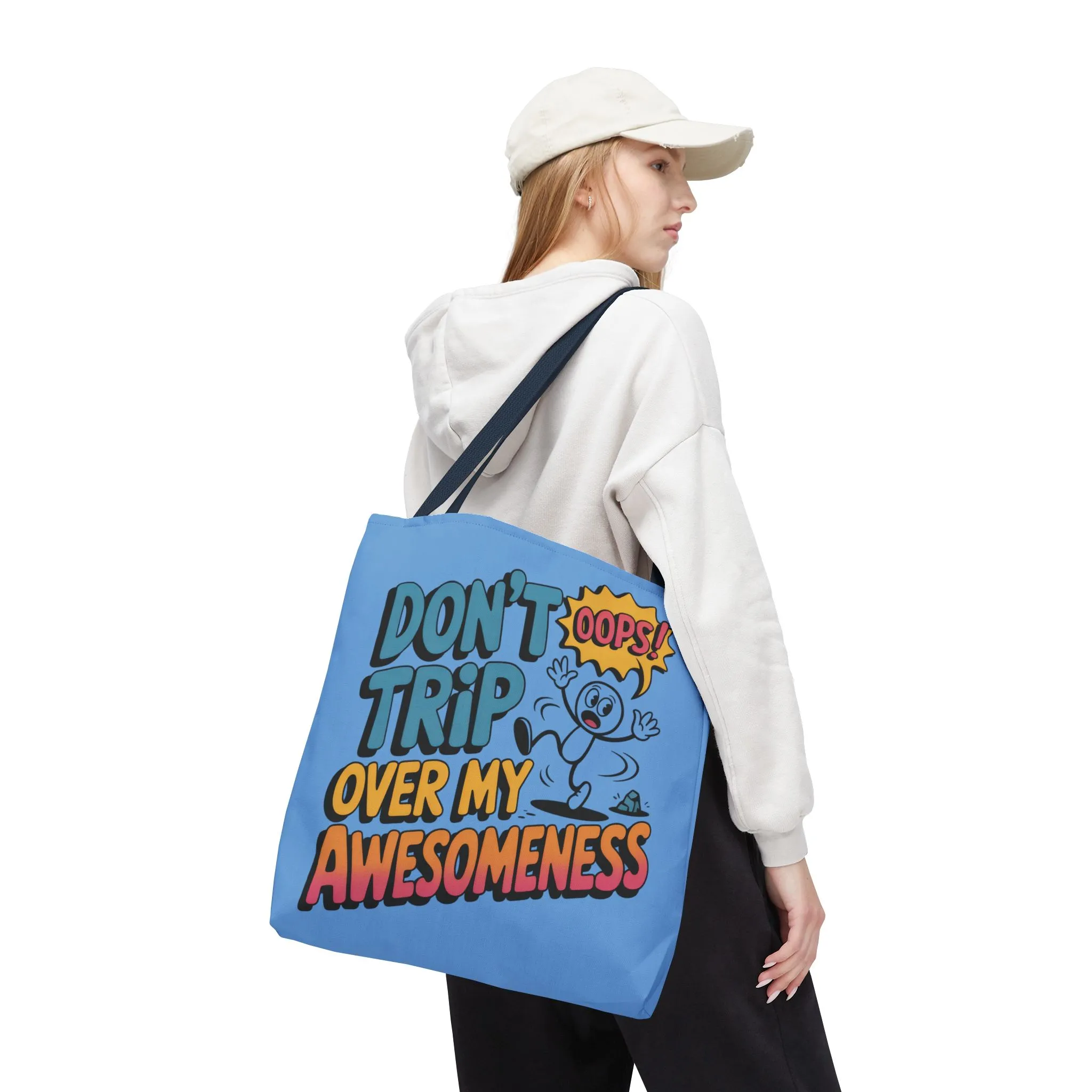 Funny Tote Bag - "Don't Trip Over My Awesomeness" - Perfect for Gifts, Beach Days, Shopping, & More!, , Large Tote Bag, beach weekender bag - Image 20
