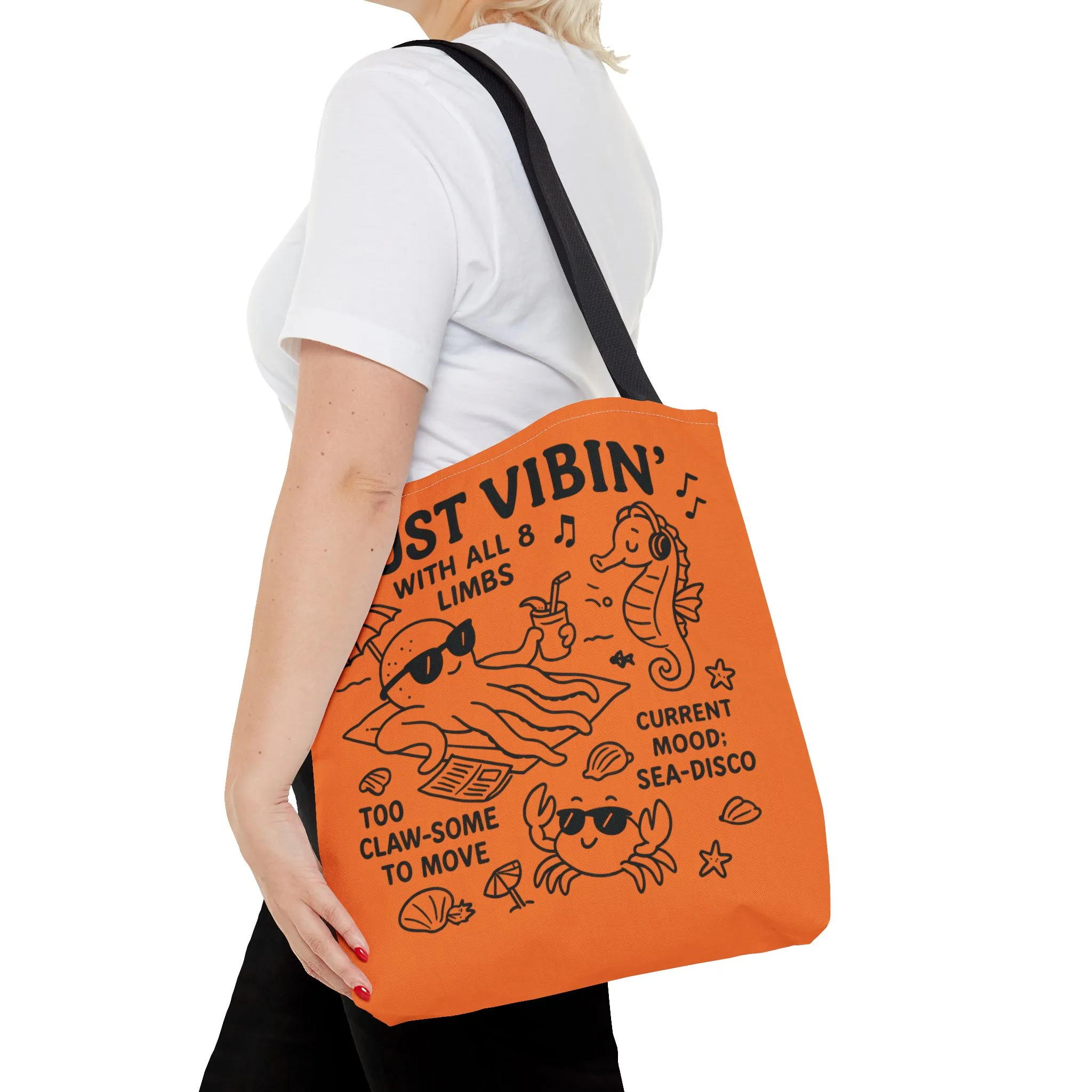 Fun Sea-Themed Tote Bag, Beach Accessories, Summer Vibes, Gift for Ocean Lovers, Reusable Shopping Bag, Cute Beach Tote - Image 14