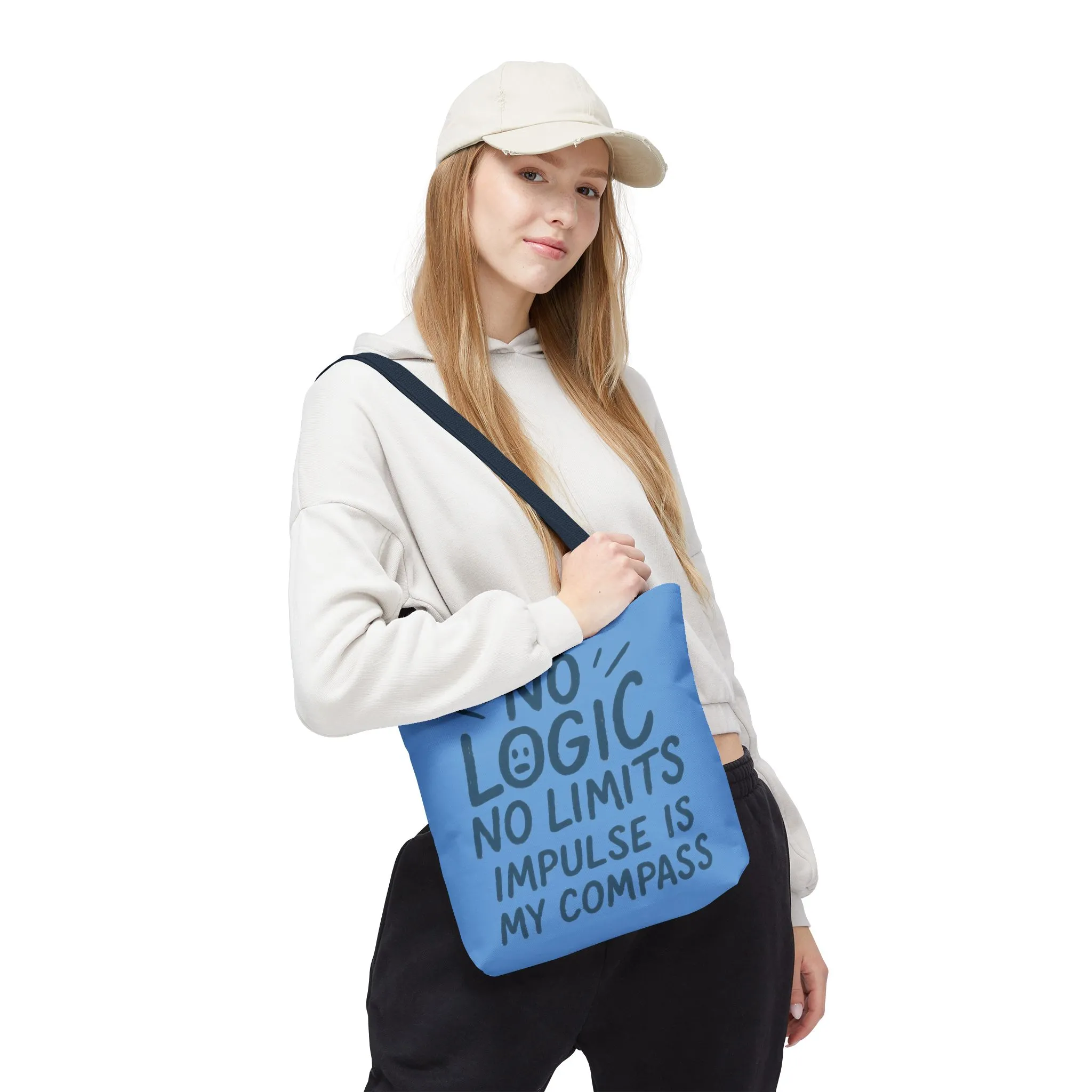 Impulse Is My Compass Tote Bag, Motivational Tote, Reusable Shopping Bag, Perfect Gift for Friends, Everyday Carry, Eco-Friendly - Image 10