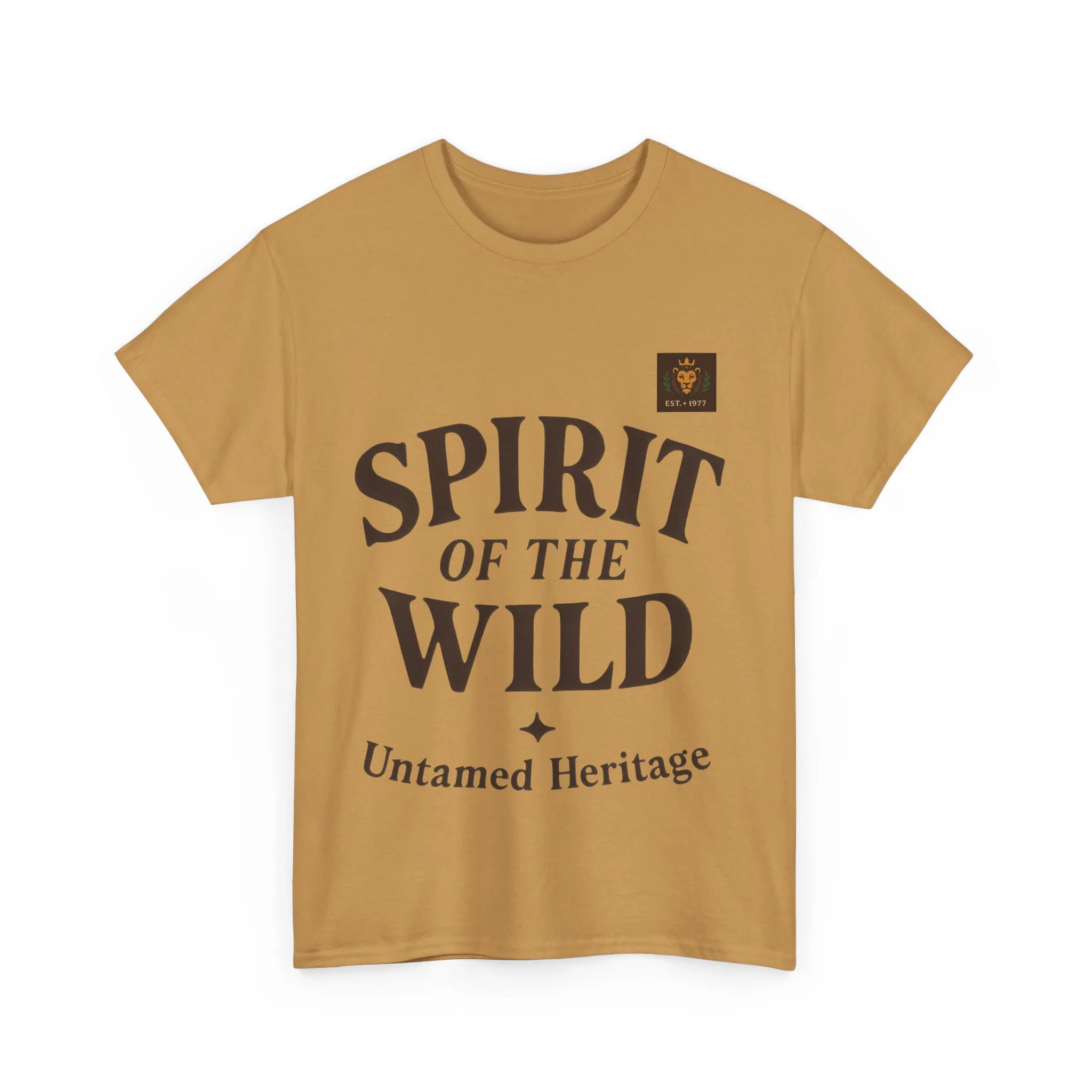 Spirit of the Wild Mens Heavy Cotton Tee, Nature Lover Gift, Outdoor Adventure Shirt, Unisex Tee, Casual Wear, Unique Graphic Apparel - Image 6
