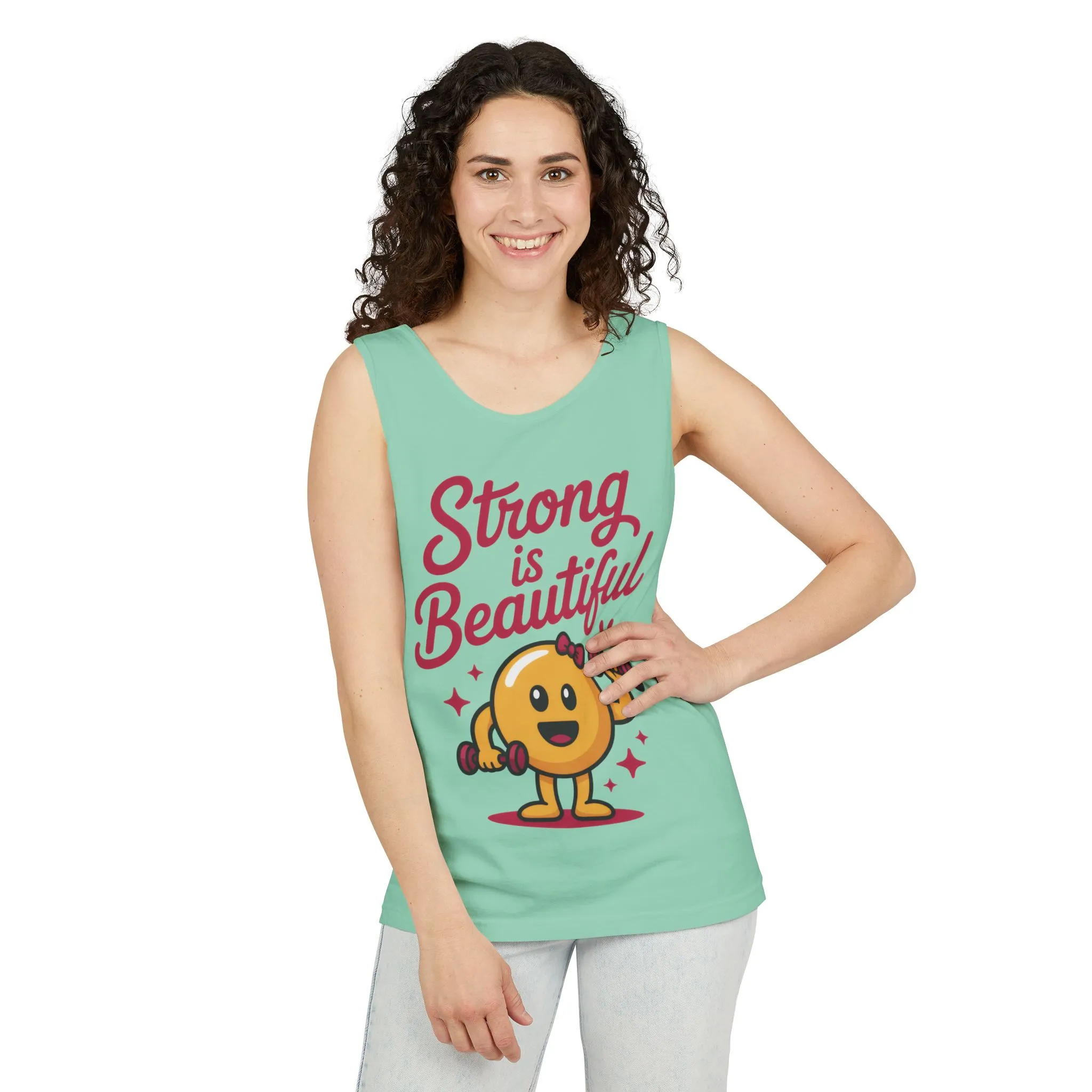 Strong is Beautiful Womens Tank Top, Cute Fitness and Gym Motivation Shirt, Workout Shirt, Exercise Top, Gift for Her, SummerActivewear - Image 24