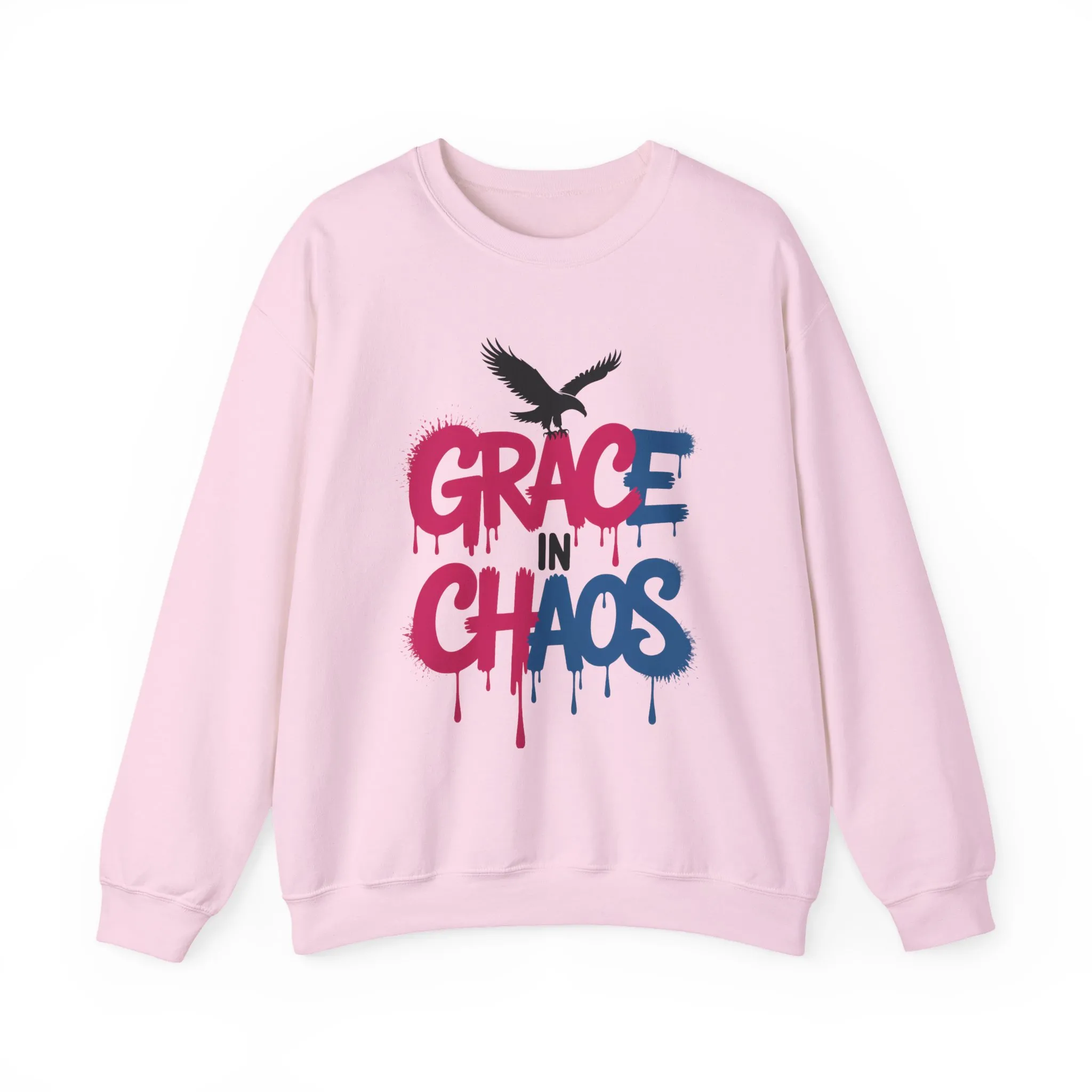 Women's Sweatshirt Grace in Chaos, Graffiti Dripping Street Art Pullover, Bold Urban Graphic - Image 19