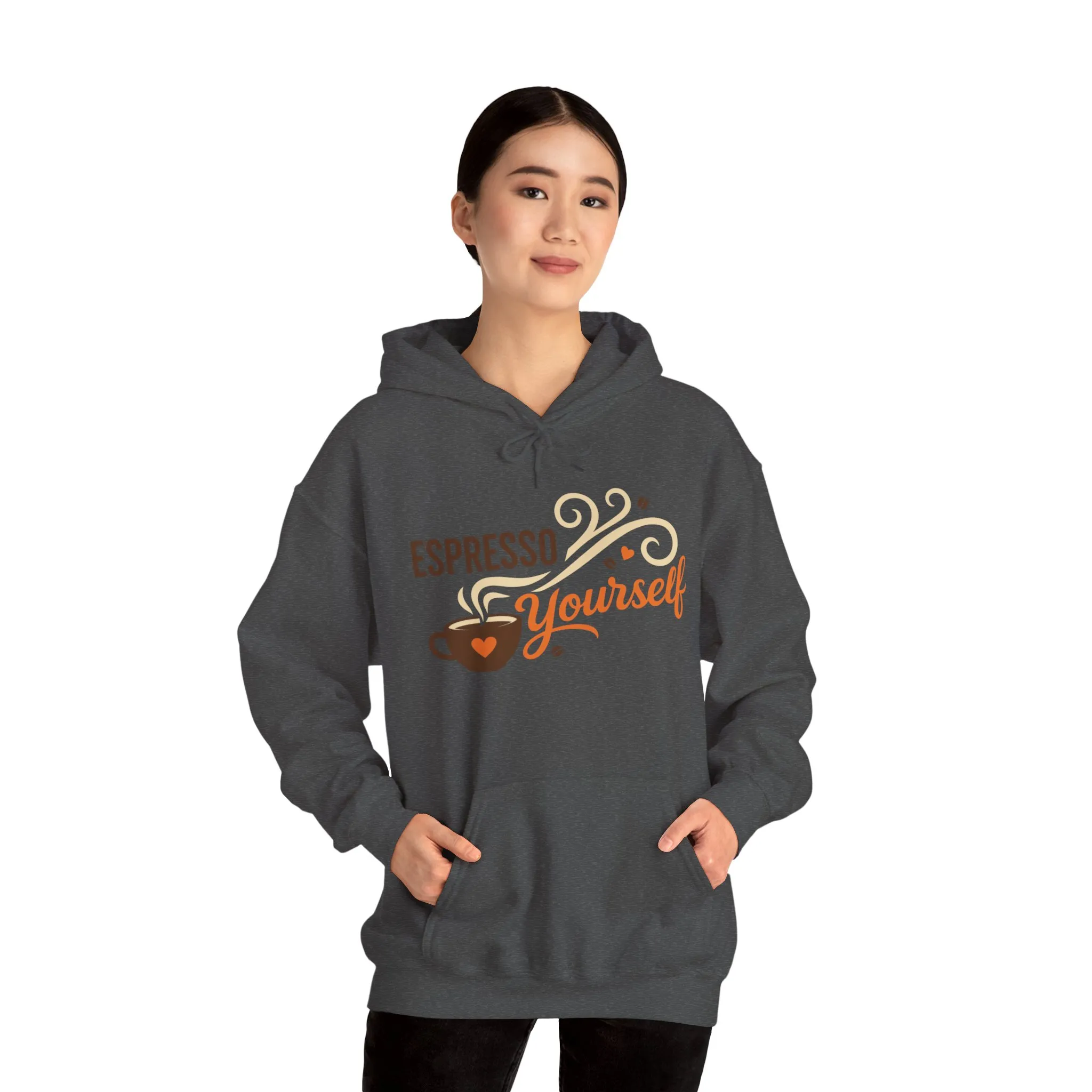 Espresso Yourself Coffee Hoodie, Funny Womens Barista Gift, Cozy Cafe Sweatshirt - Image 11