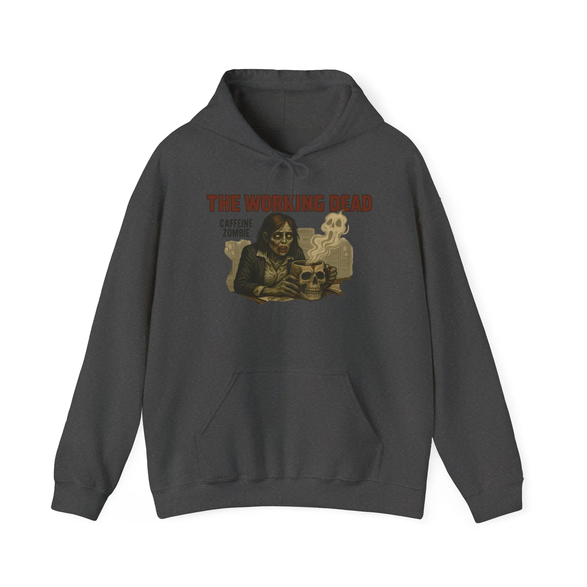 The Working Dead Women's Zombie Hoodie, Work Humor Hoodie, Halloween Work Top, Coffee Zombie Hoodie - Image 13