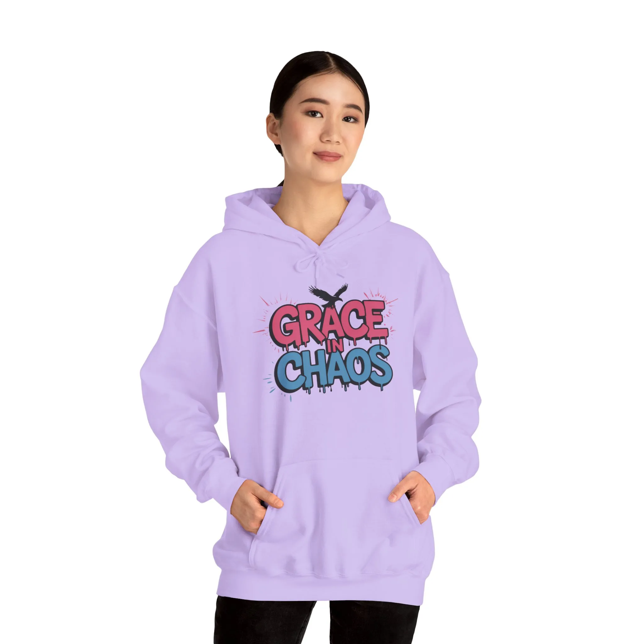 Women's Hoodie Grace in Chaos, Graffiti Dripping Street Art Urban Hoodie, Bold Graphic Pullover - Image 31