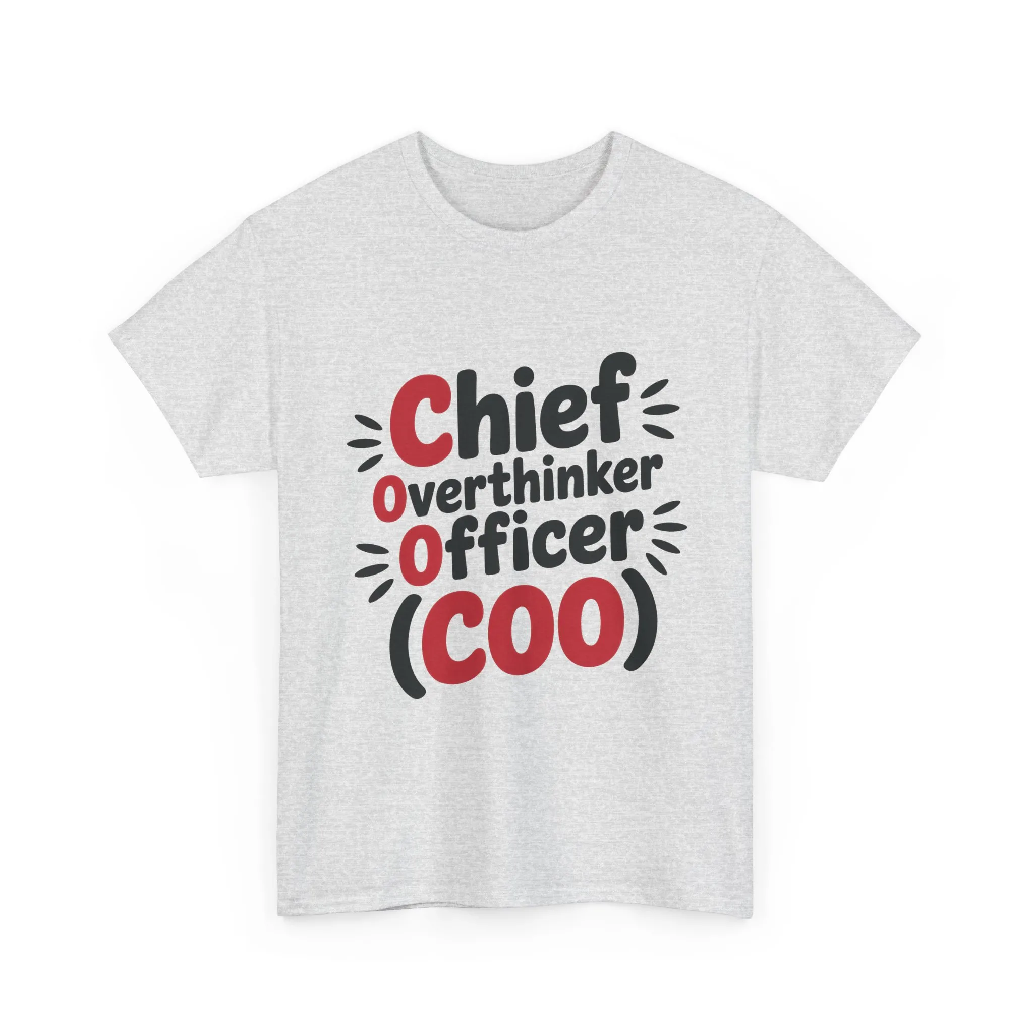 Women's COO T-Shirt, Chief Overthinker Officer Funny Graphic Tee, Sarcastic Work Shirt - Image 4