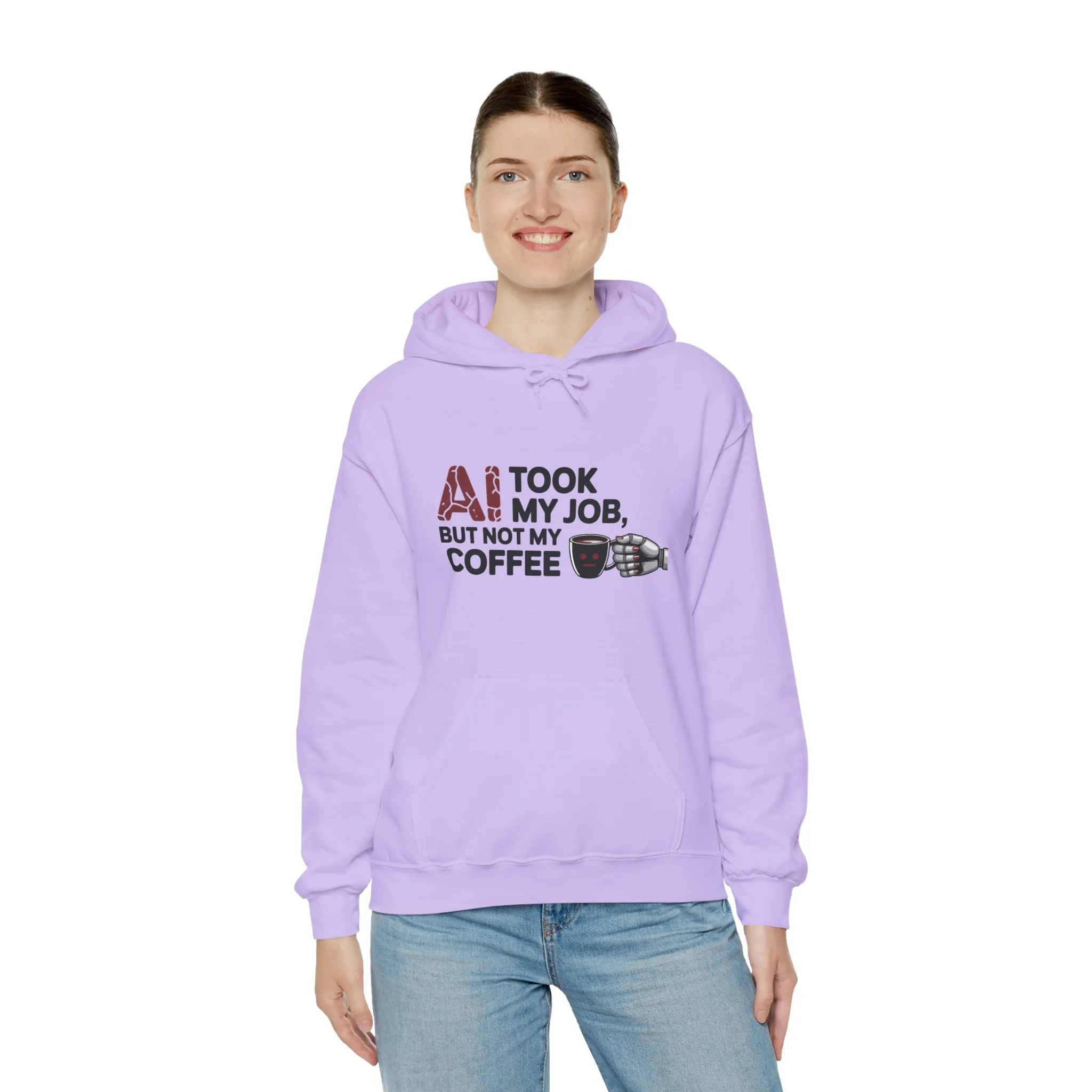 Women's AI Coffee Hoodie, Funny Robot Humor Pullover, Geek Job Joke Sweatshirt Gift, Sarcastic Work Shirt, Office Humor - Image 32