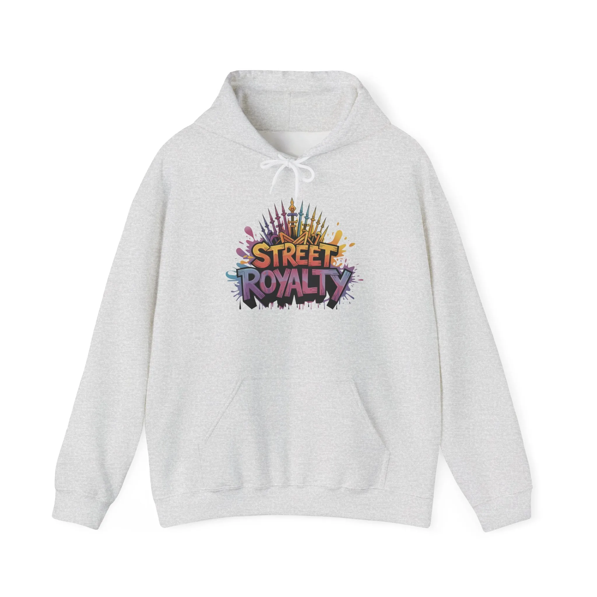 Street Royalty Women's Hoodie, Graffiti Crown Graphic Pullover, Urban Streetwear Sweatshirt for Girls - Image 7