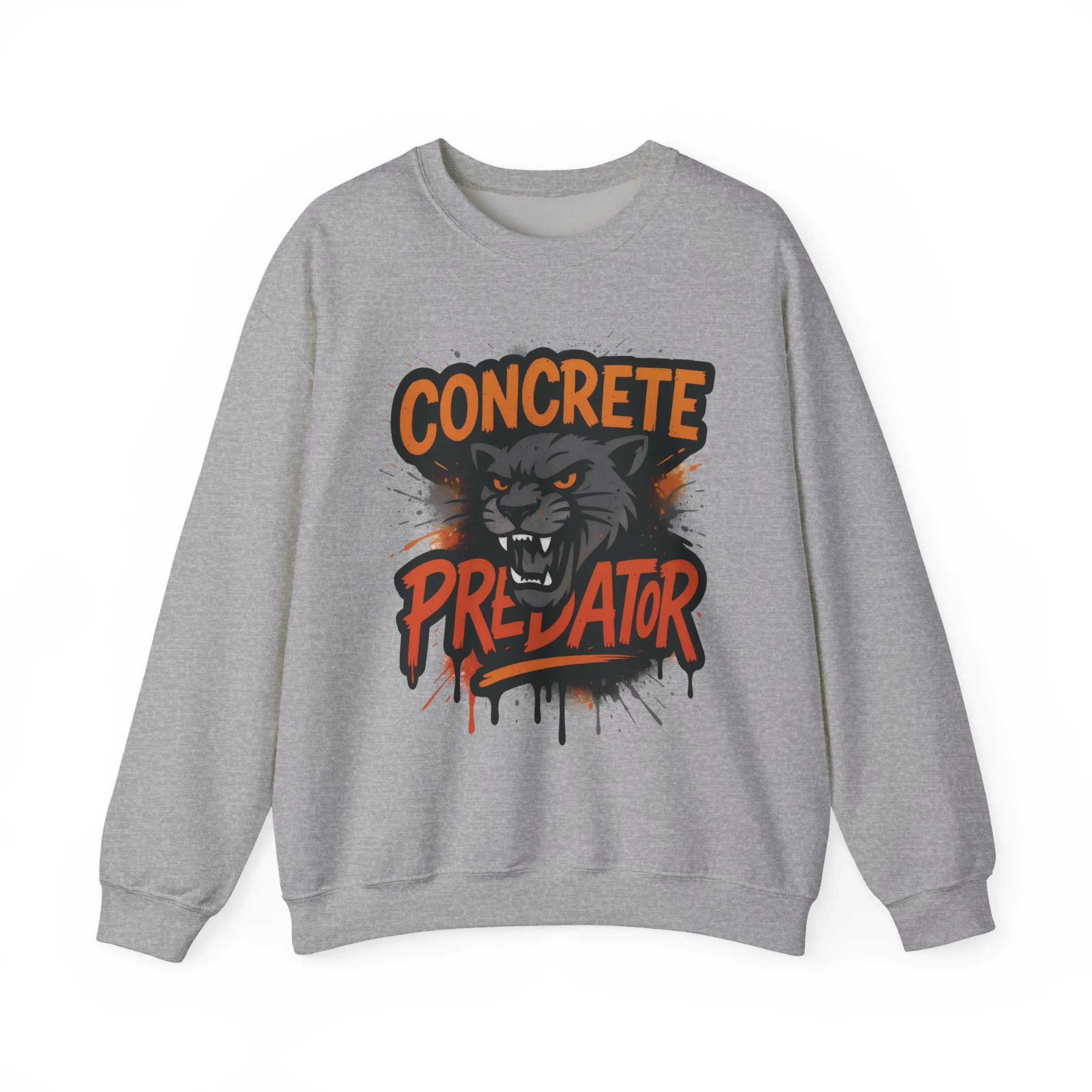 Mens Heavy Blend™ Crewneck Sweatshirt, Concrete Predator Mens Panther Crewneck Sweatshirt - Image 10