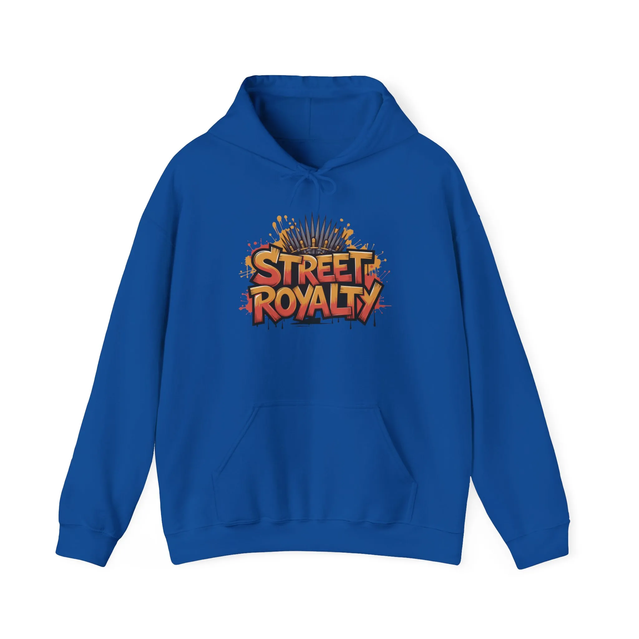 Street Royalty Men's Hoodie, Graffiti Crown Graphic Sweatshirt, Urban Streetwear Pullover with Throne Design - Image 31