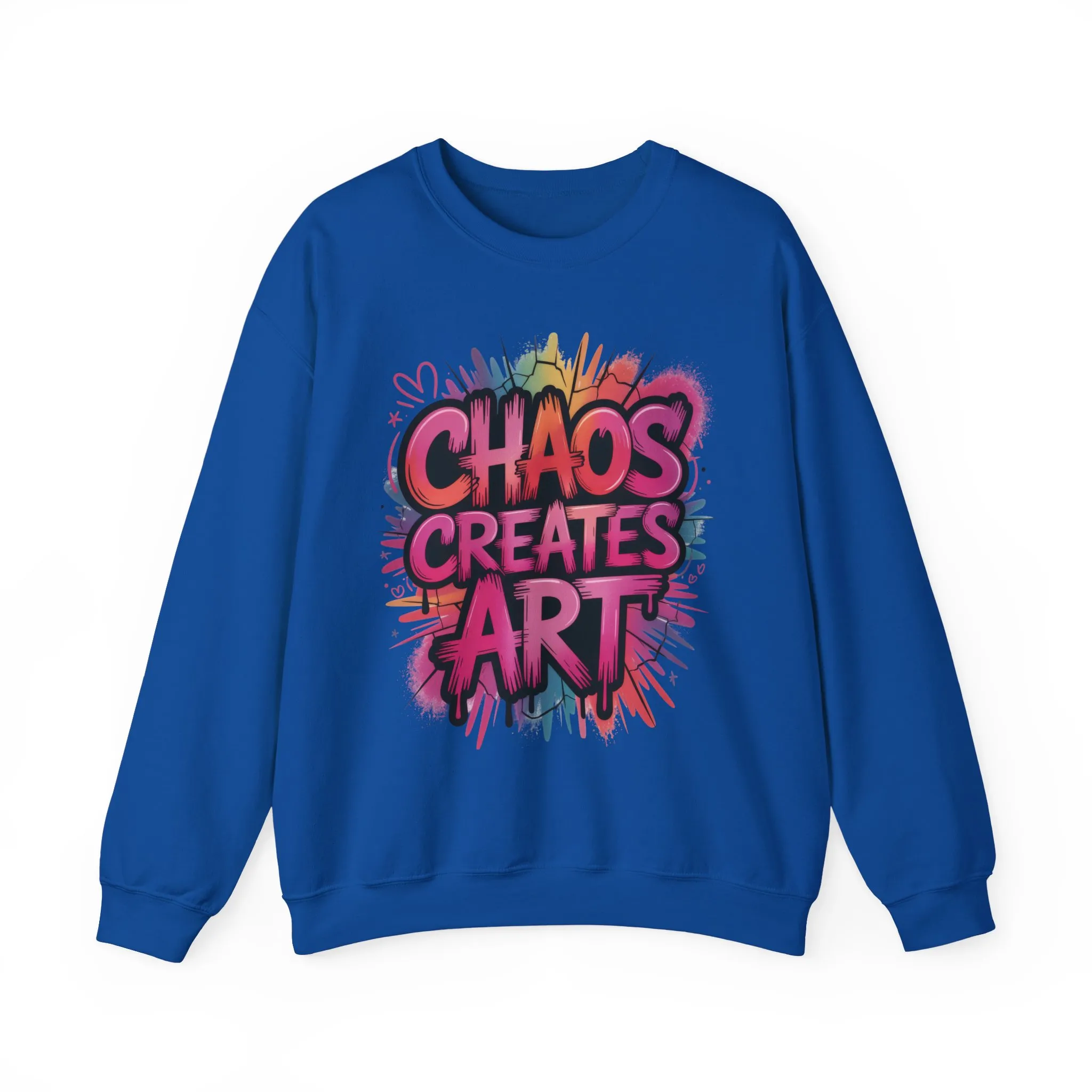 Women's Heavy Blend™ Crewneck Sweatshirt, Chaos Creates Art Graffiti Sweatshirt Women's Oversized - Image 16
