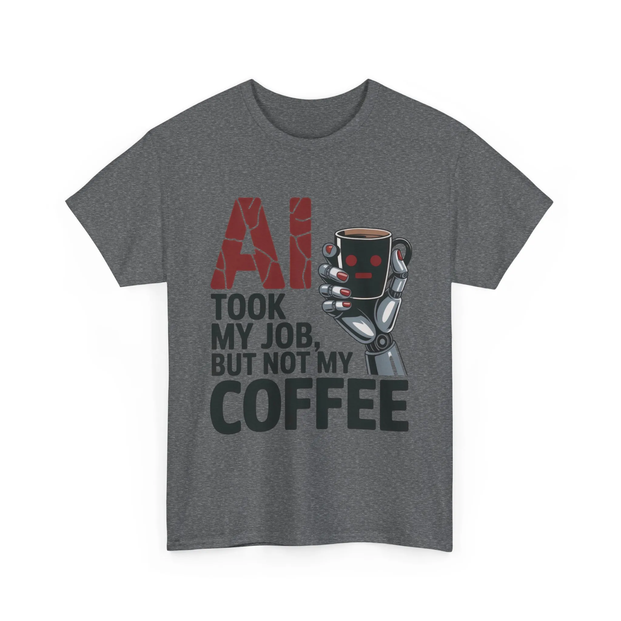 Women's AI Coffee T-Shirt, Funny Robot Job Humor Tee, Geek Sarcastic Gift for Her, Sarcastic Work Shirt, Career Humor - Image 10