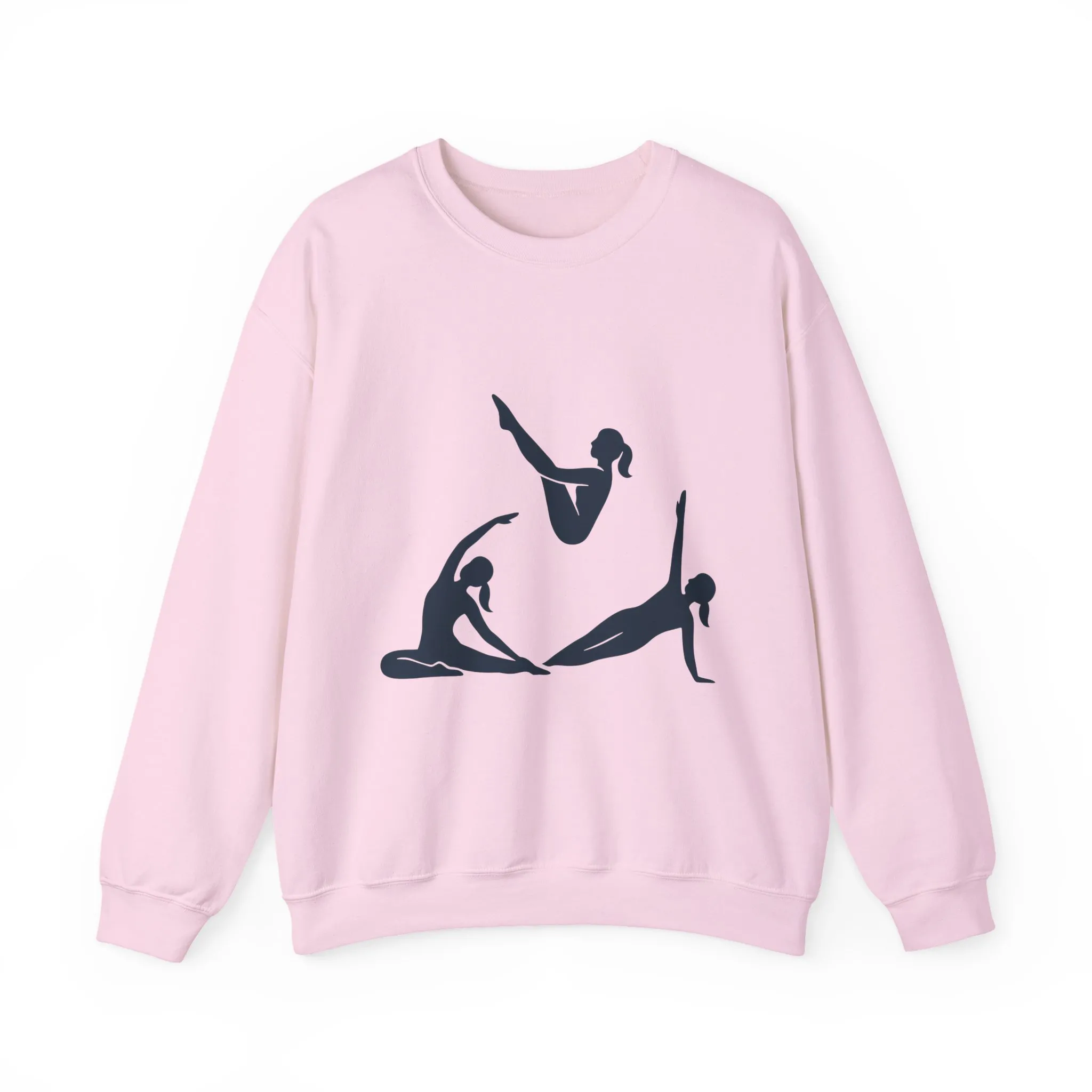Womens Heavy Blend™ Crewneck Sweatshirt, Womens Pilates Sweatshirt, Yoga Fitness Graphic Pullover, Cute Workout Gym Top, Yoga Lover Gift - Image 22