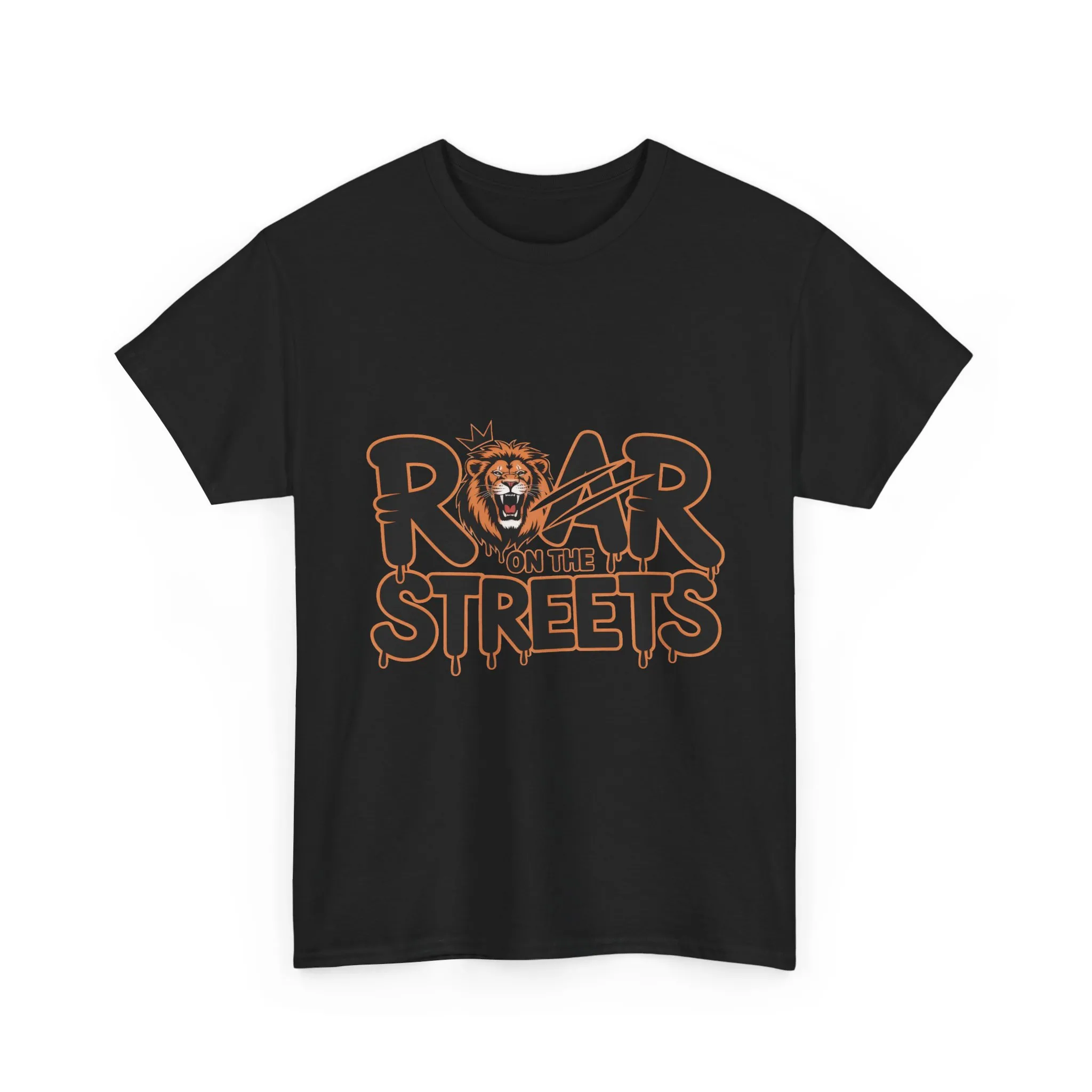 Roar on the Streets Lion Graphic Mens Urban T-Shirt, Lion Shirt, Street Vibe - Image 4
