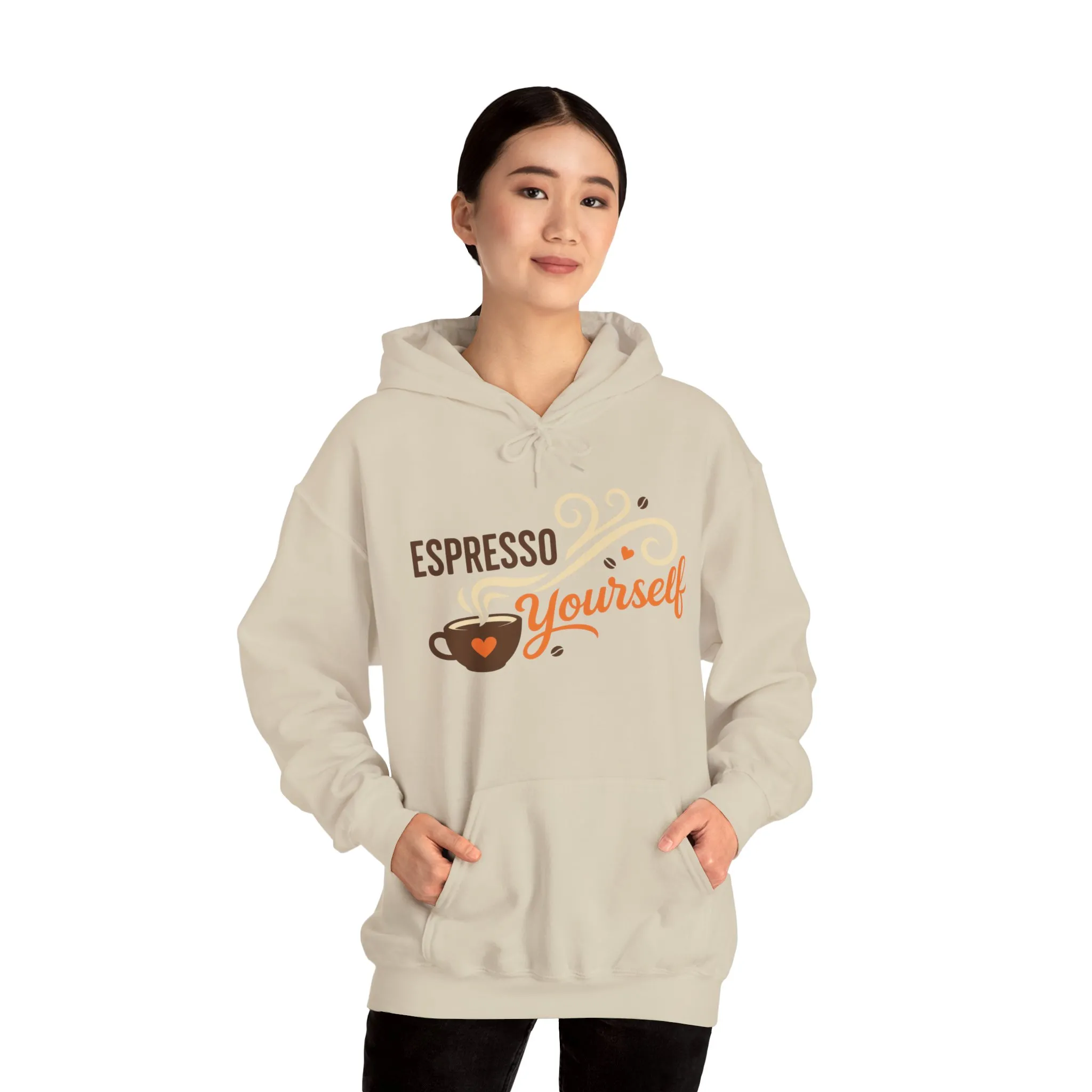 Espresso Yourself Coffee Hoodie, Funny Womens Barista Gift, Cozy Cafe Sweatshirt - Image 7
