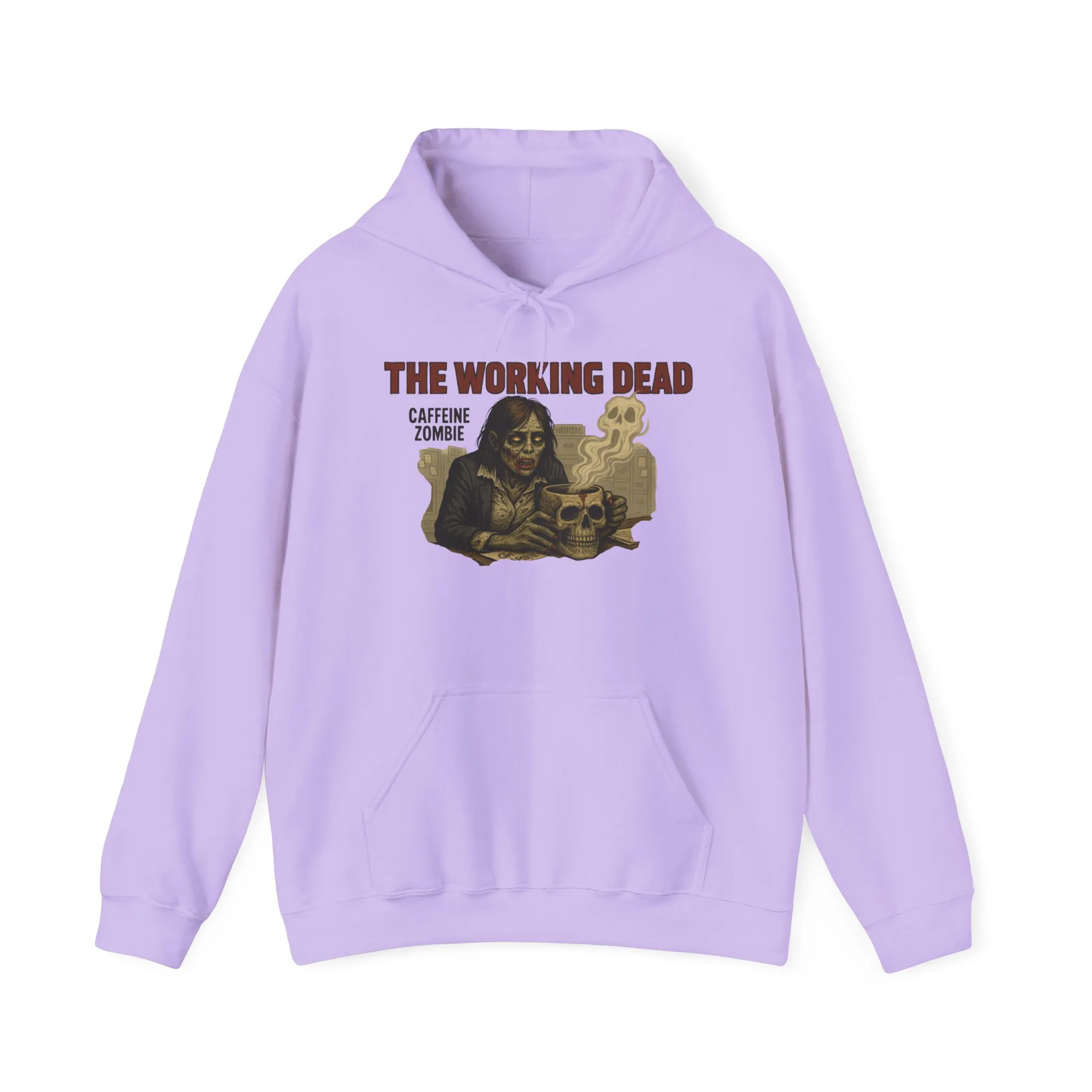 The Working Dead Women's Zombie Hoodie, Work Humor Hoodie, Halloween Work Top, Coffee Zombie Hoodie - Image 29