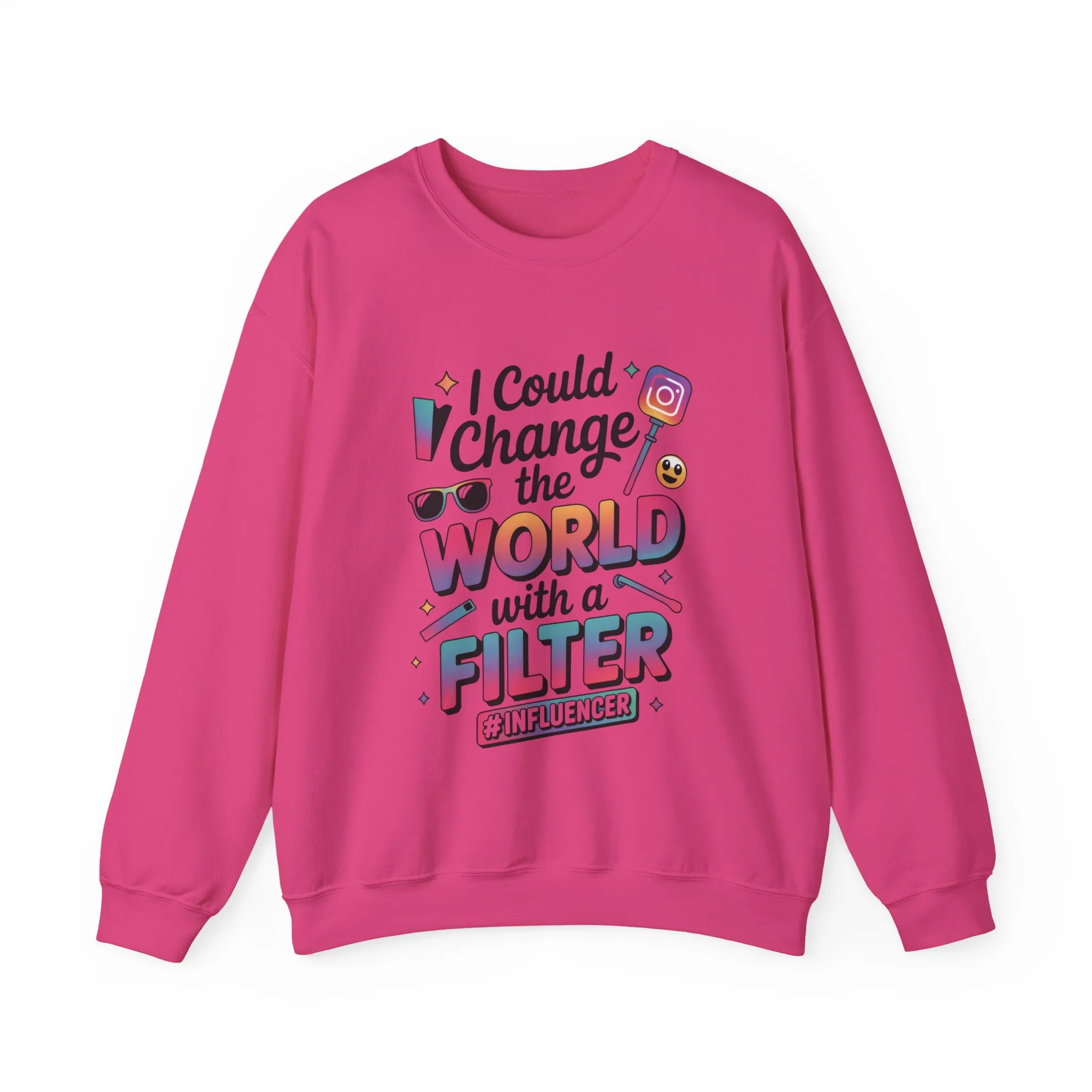 Womens Heavy Blend™ Crewneck Sweatshirt, Womens Influencer Sweatshirt, Funny Social Media Pullover, Cute Trendy Graphic Top - Image 25