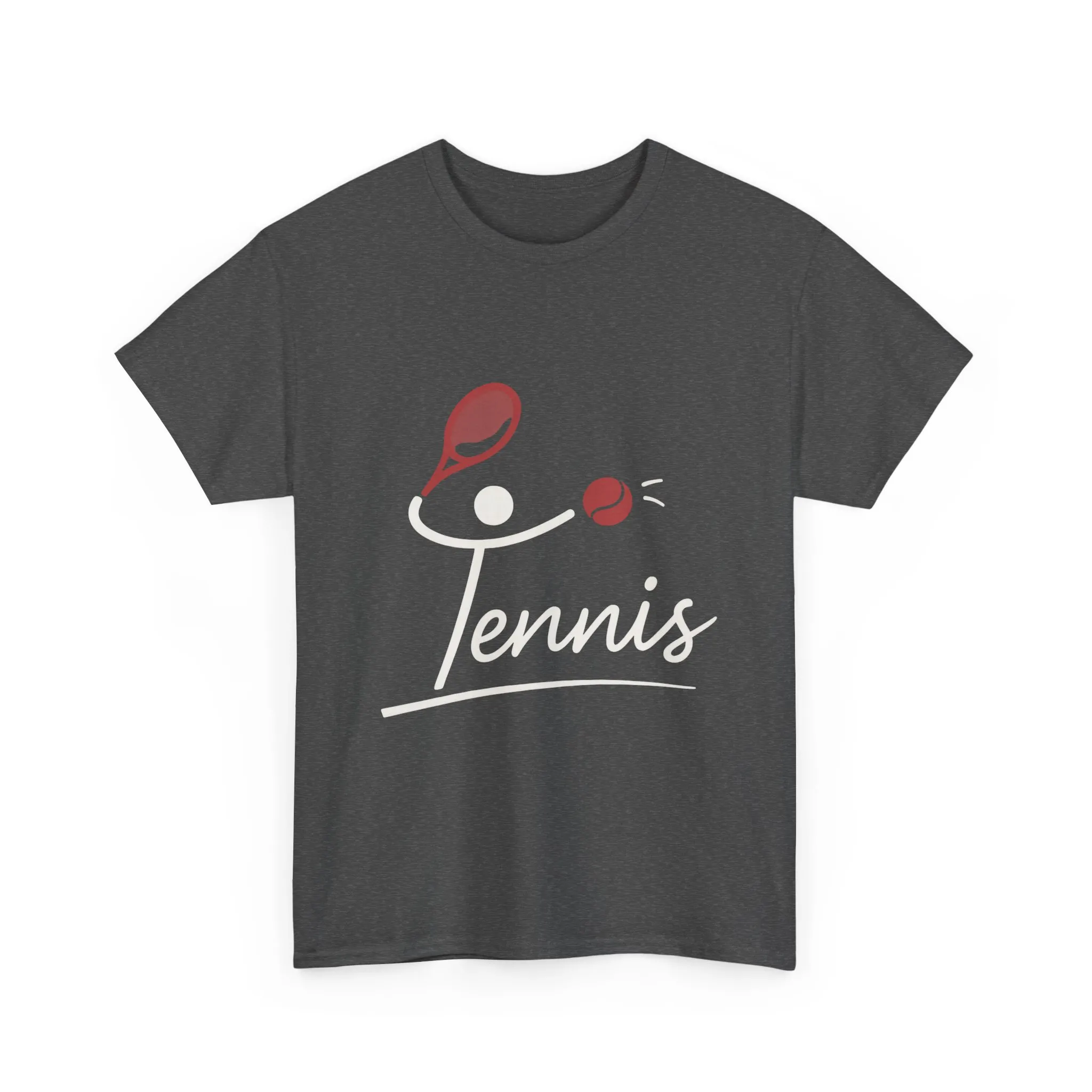 Womens Heavy Cotton Tee, Womens Tennis Graphic T-Shirt, Cute Sports Tee, Funny Workout Gym Top for Women - Image 10