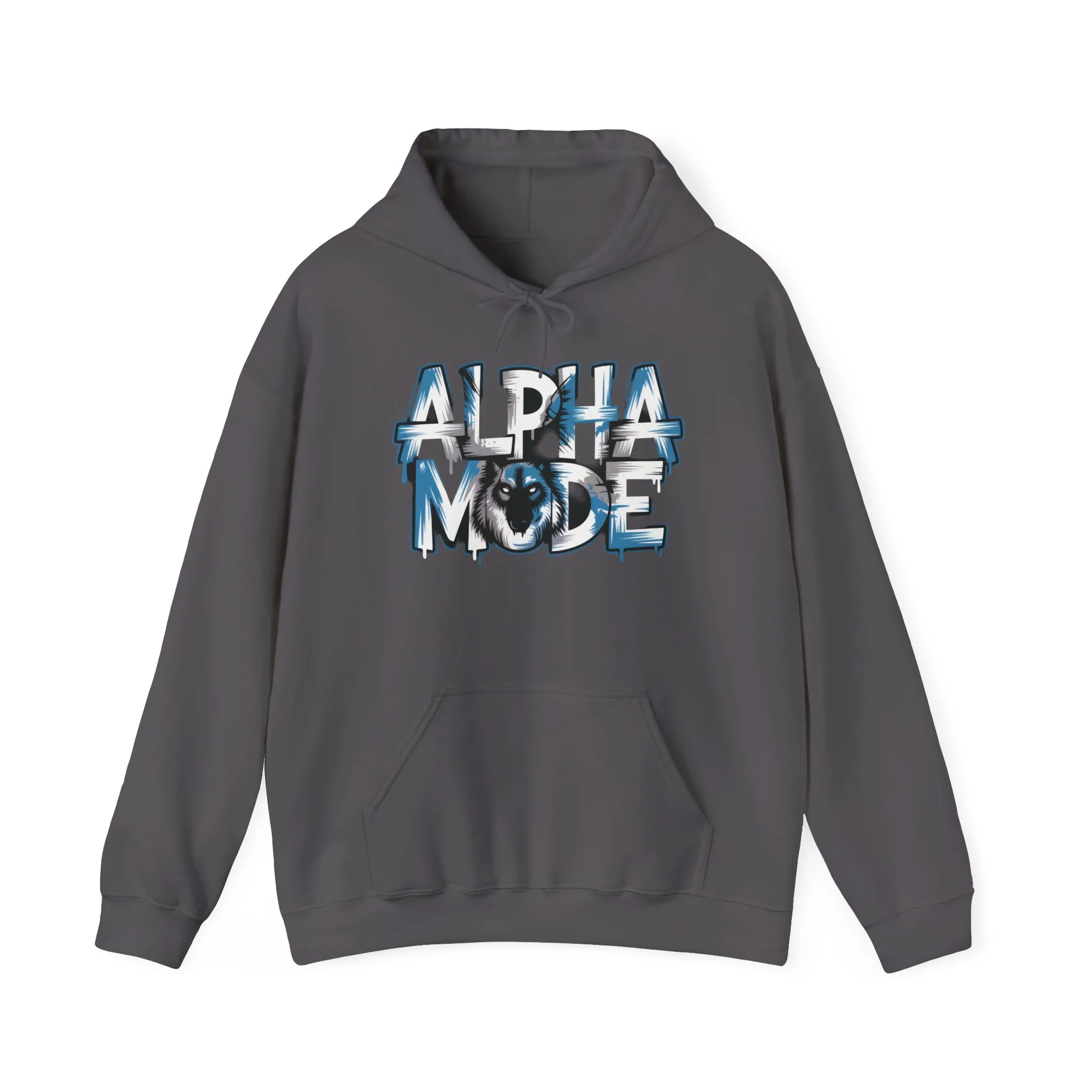 Mens Heavy Blend™ Hooded Sweatshirt, Alpha Mode Wolf Hoodie Mens Bold Streetwear - Image 41