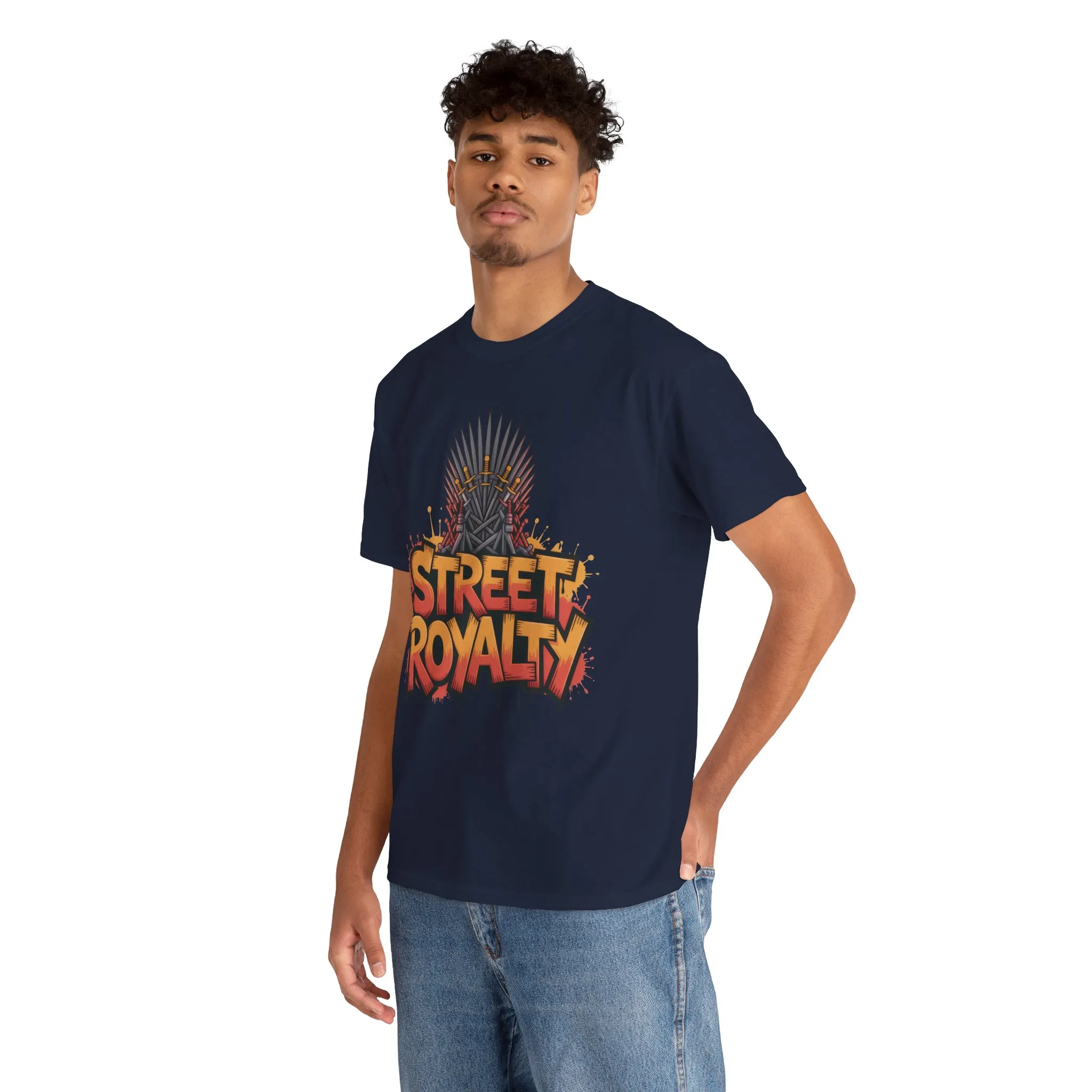 Street Royalty Men's T-Shirt, Graffiti Crown Graphic Tee, Urban Streetwear Top for Skaters and Hip Hop Style - Image 24