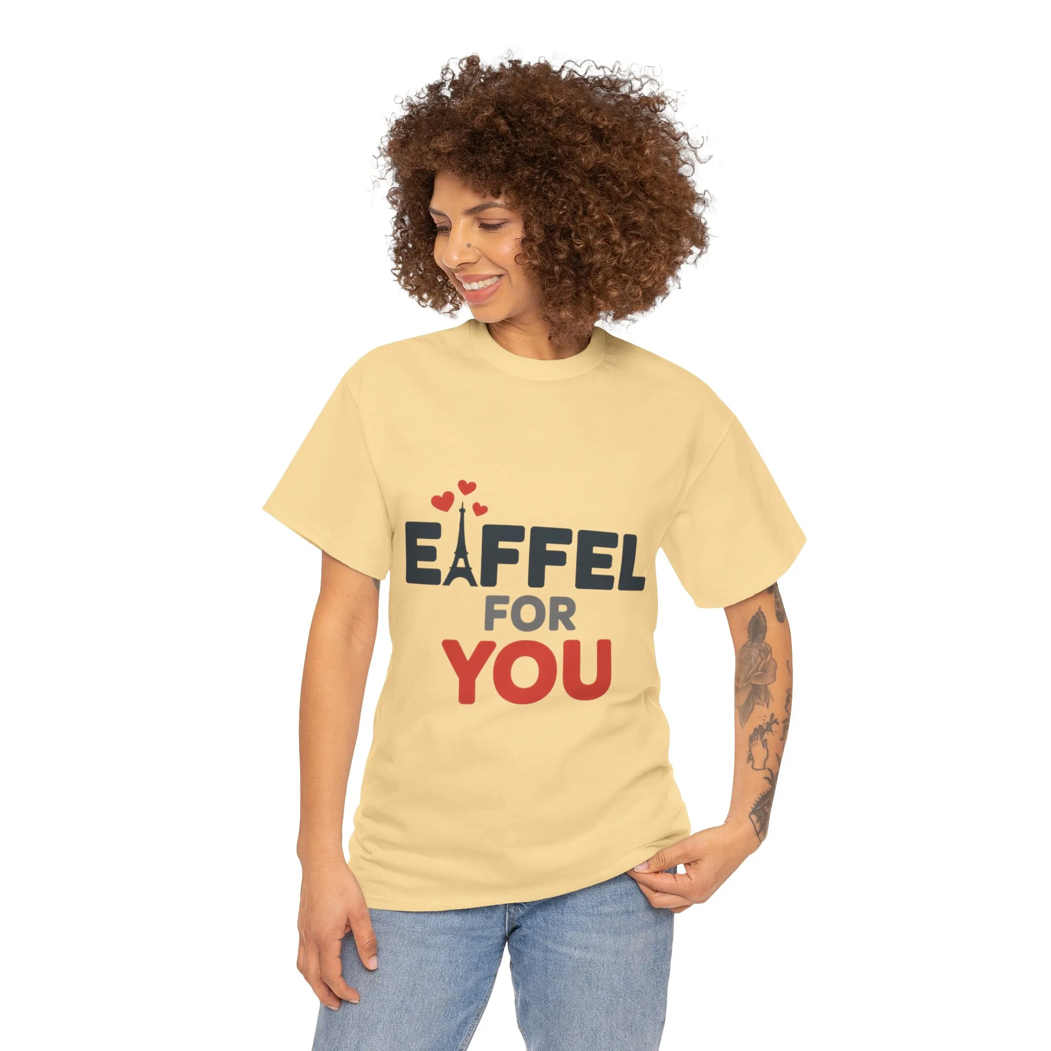 Eiffel For You Romantic Paris Graphic Womens T-Shirt, Eiffel Shirt - Image 5