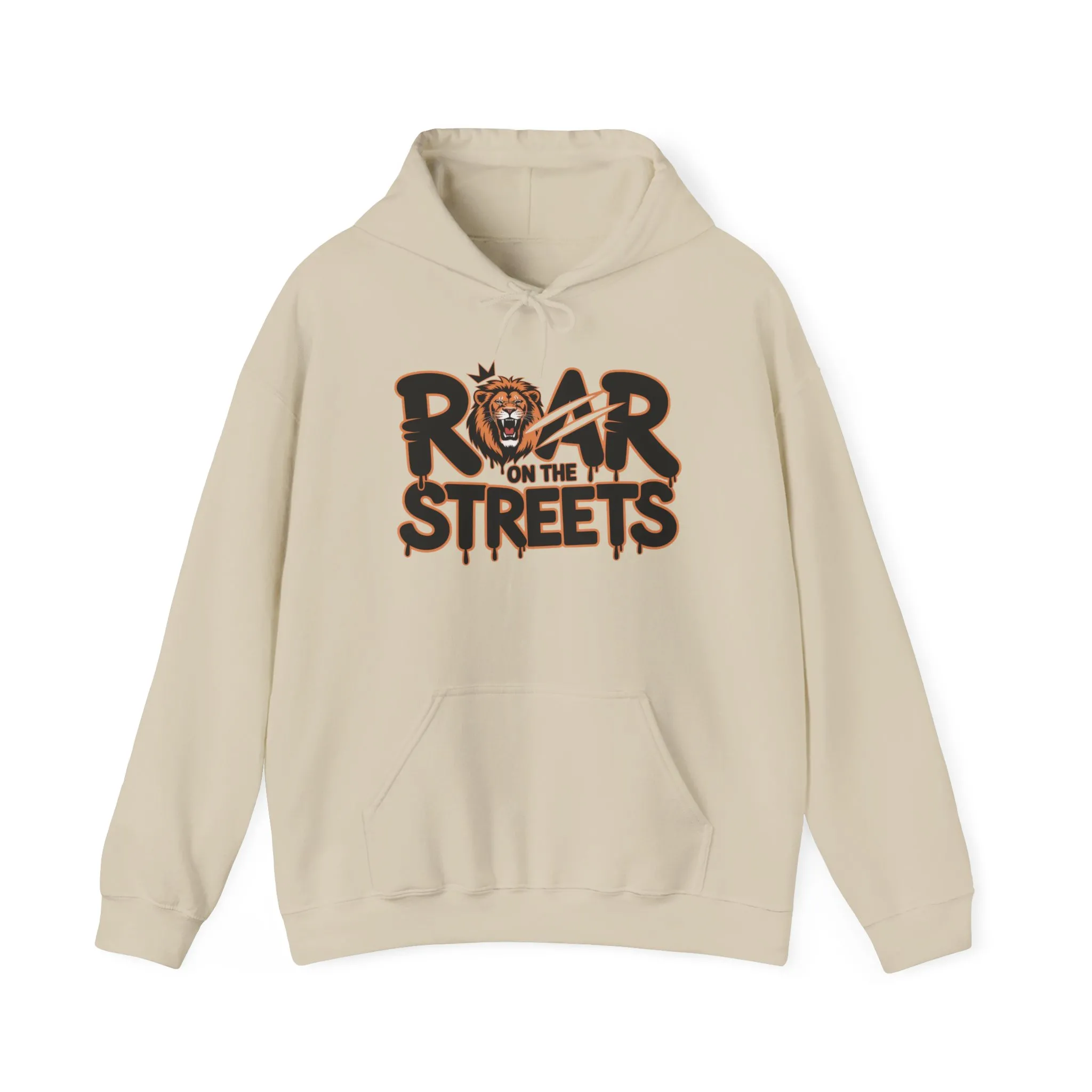 Mens Heavy Blend™ Hooded Sweatshirt, Roar on the Streets Lion Hoodie Mens Bold Streetwear - Image 9