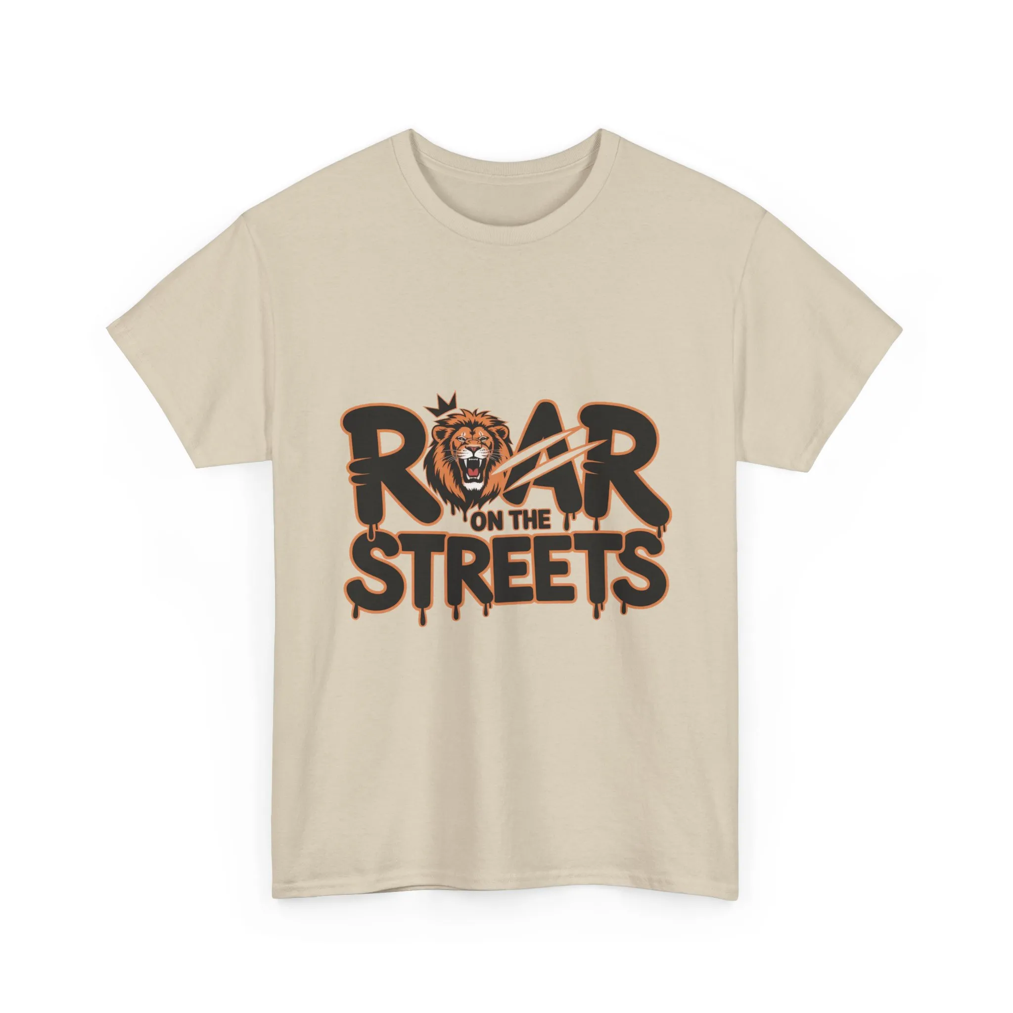 Roar on the Streets Lion Graphic Mens Urban T-Shirt, Lion Shirt, Street Vibe - Image 7