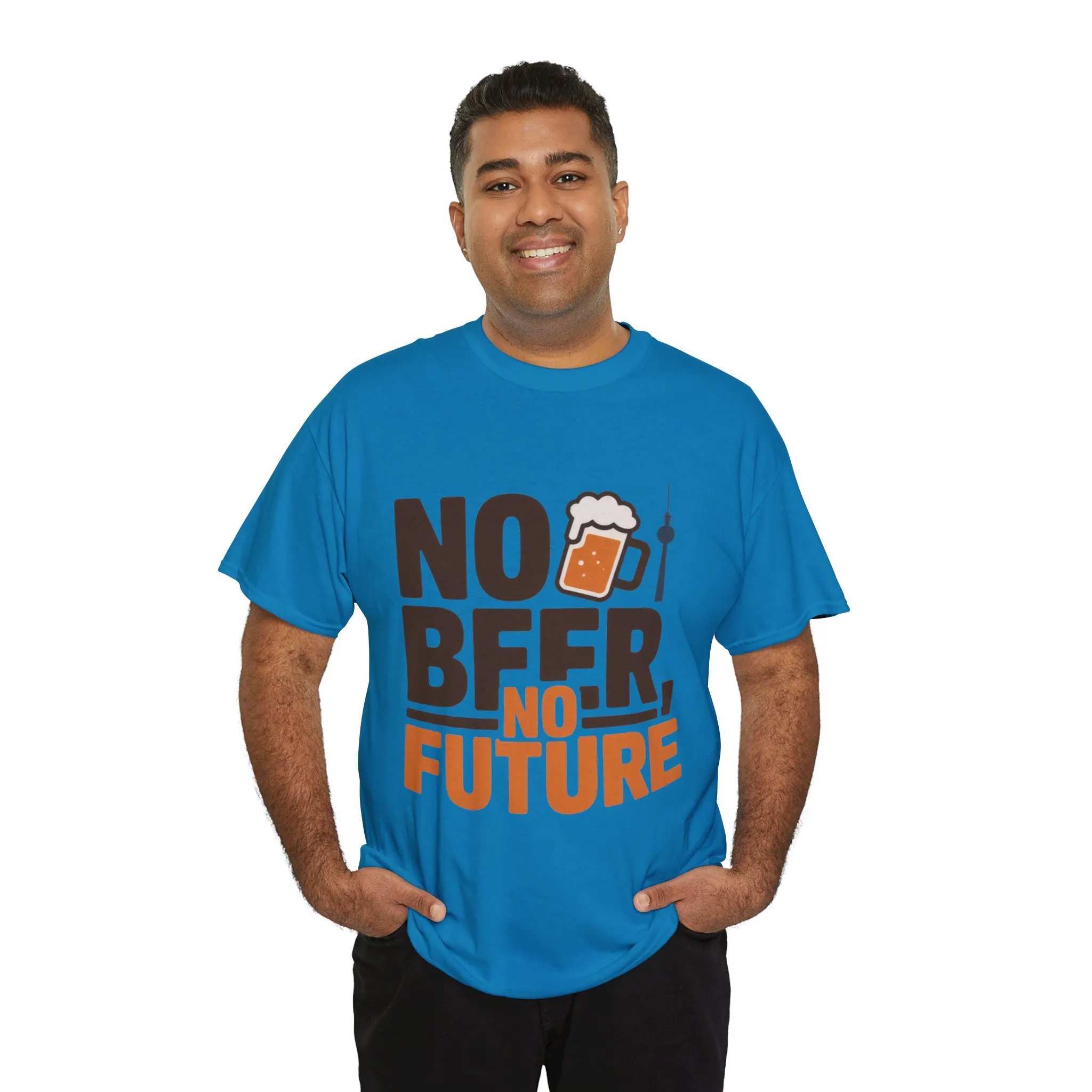 No Beer No Future Funny Beer Graphic Mens T-Shirt, Beer Tee, Beer Lover Tee - Image 24
