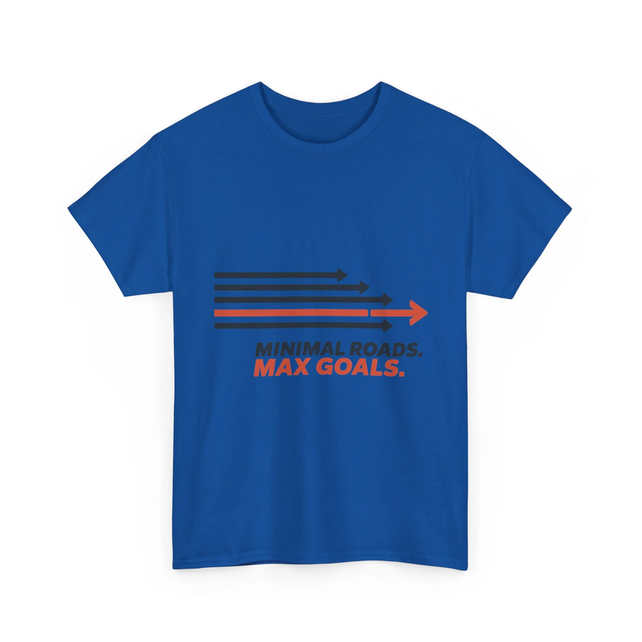 Minimal Roads Max Goals Motivational Mens T-Shirt, Urban Style Graphic Tee - Image 25