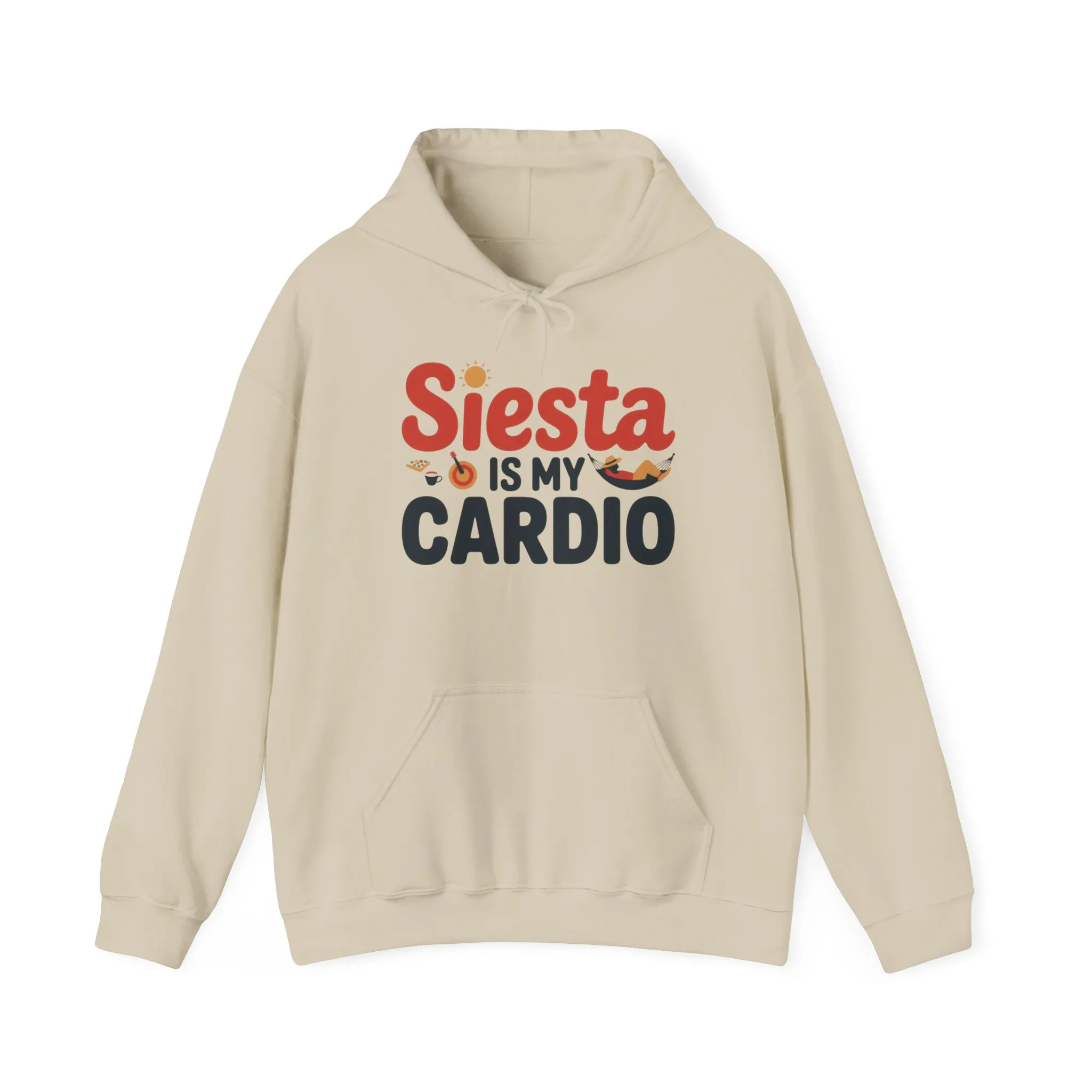 Mens Heavy Blend™ Hooded Sweatshirt, Siesta Is My Cardio Funny Mens Hoodie Spain Humor Gift - Image 9