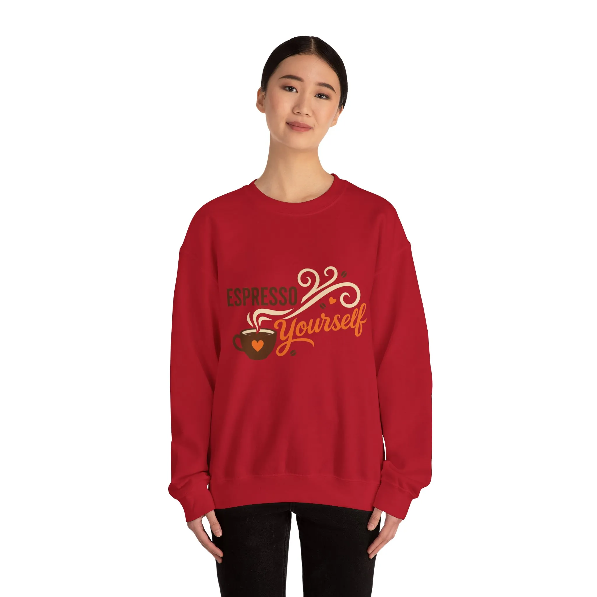 Espresso Yourself Womens Sweatshirt, Coffee Lover Pullover, Funny Barista Gift - Image 26