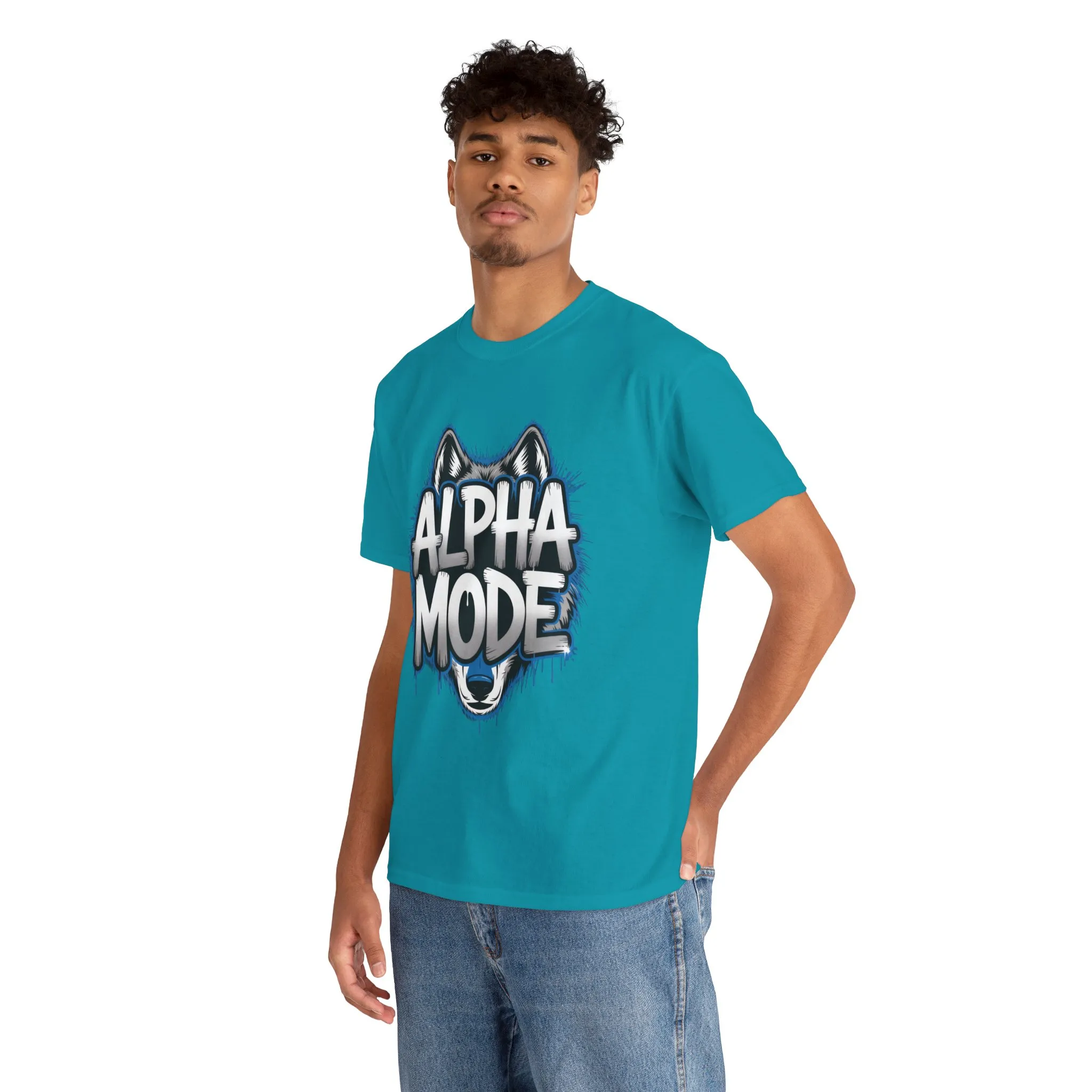 Alpha Mode Wolf Graphic Mens T-Shirt Streetwear, Alpha Tee, Wolf Tee, Street Tee, Wolf Art - Image 33