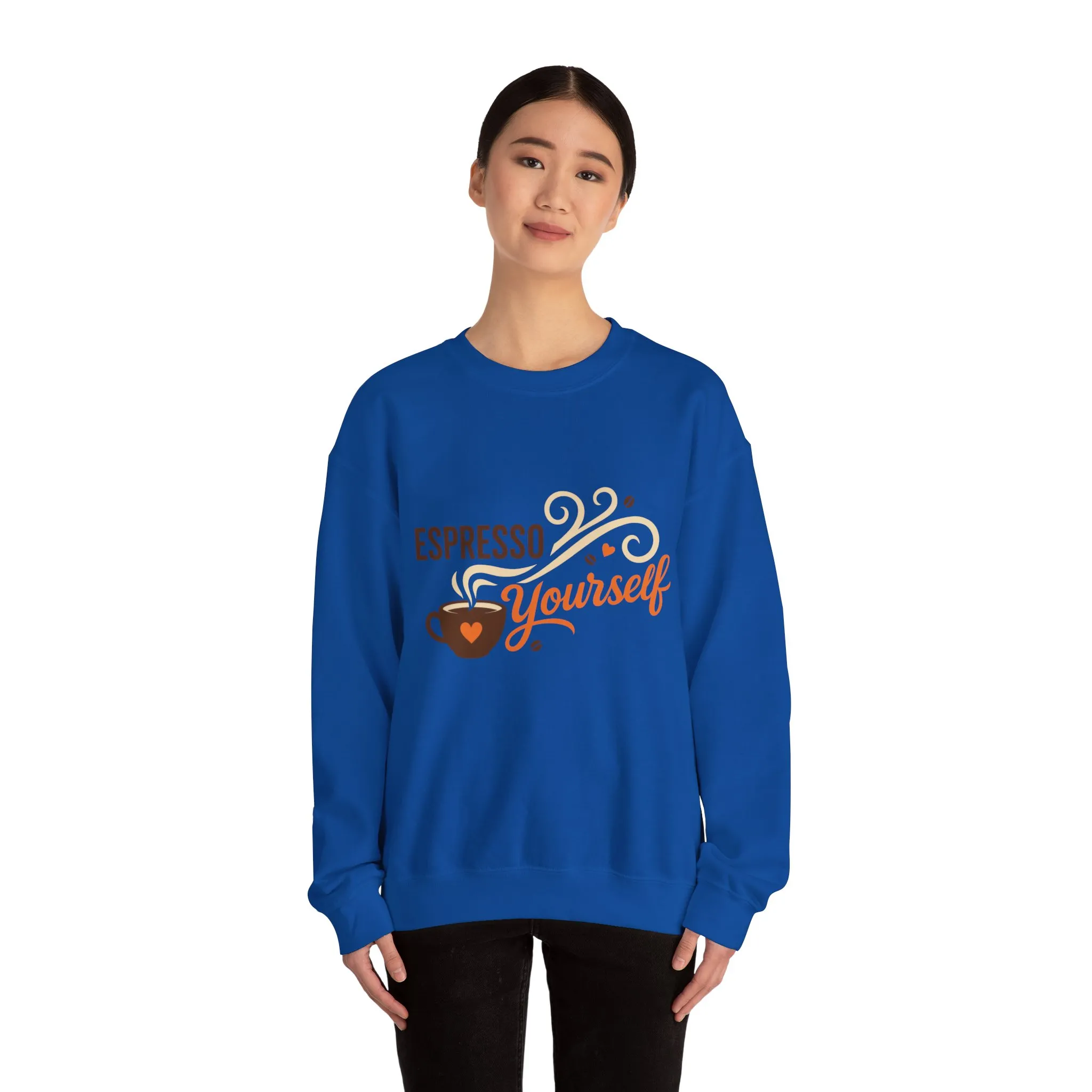 Espresso Yourself Womens Sweatshirt, Coffee Lover Pullover, Funny Barista Gift - Image 20