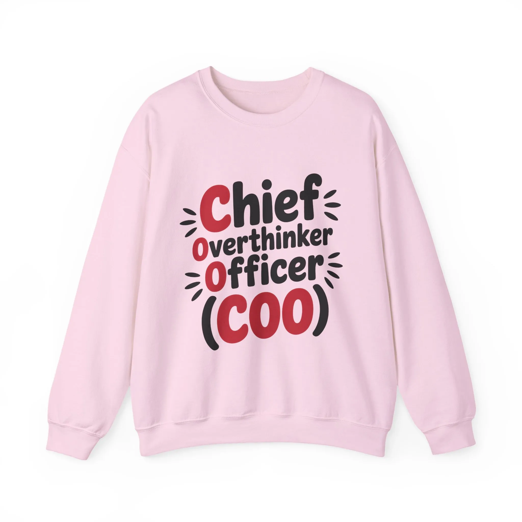 Chief Overthinker Officer Women's Sweatshirt, COO Funny Office Humor Graphic Pullover, Women's Heavy Blend™ Crewneck Sweatshirt - Image 26