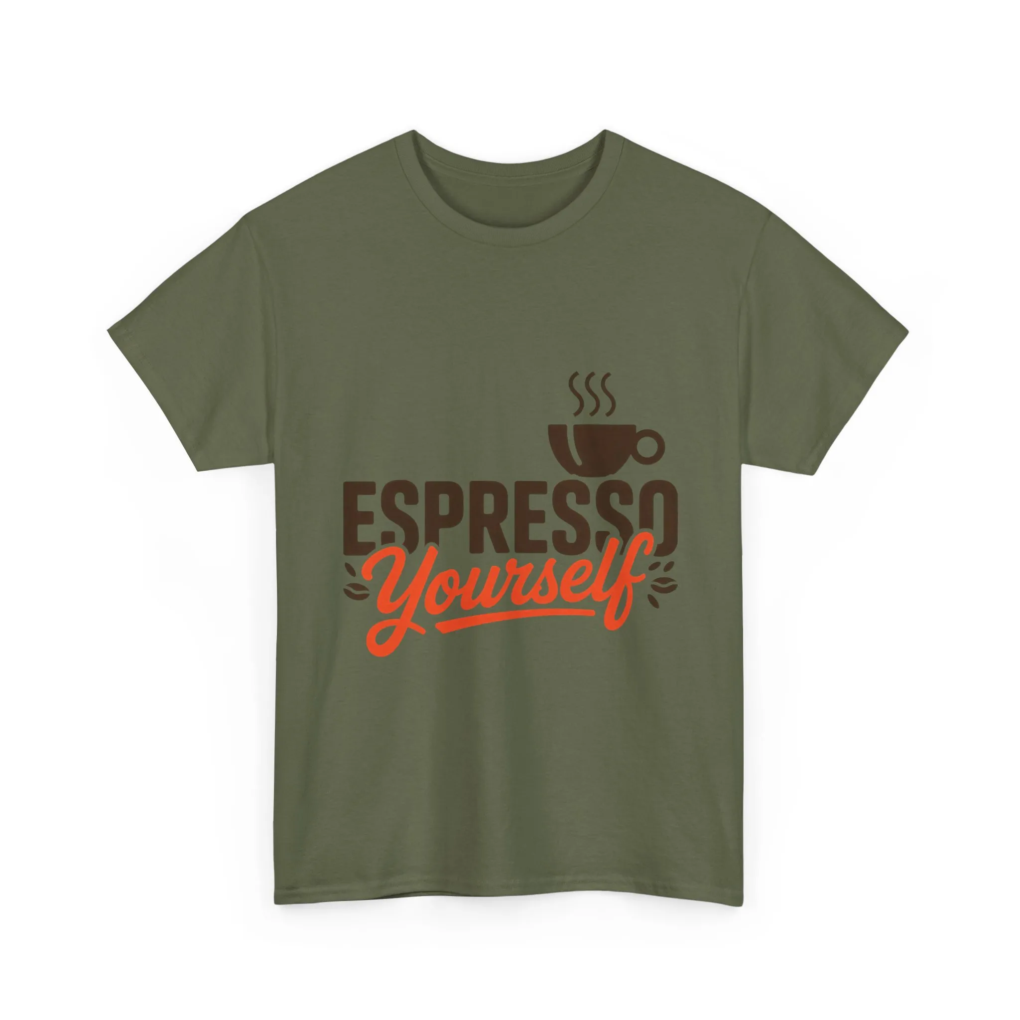 Espresso Yourself Mens T-Shirt, Funny Coffee Graphic Tee, Coffee Tee, Coffee Humor - Image 7